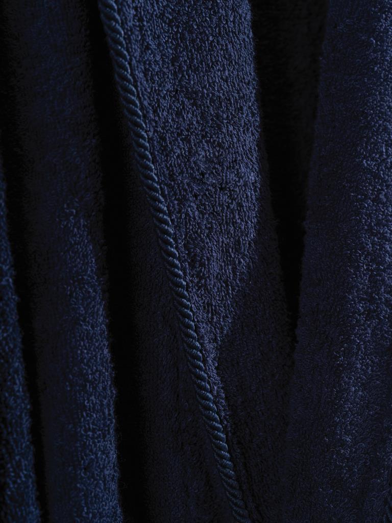 Комплект односпальных халатов Cotton Box из 100% хлопка, темно-синий, размер XL