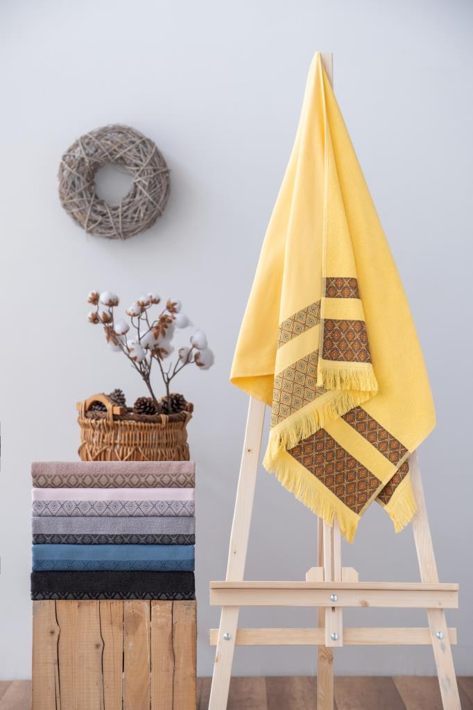 Cotton Box 100% Cotton Twins Towel 75x150 Yellow
