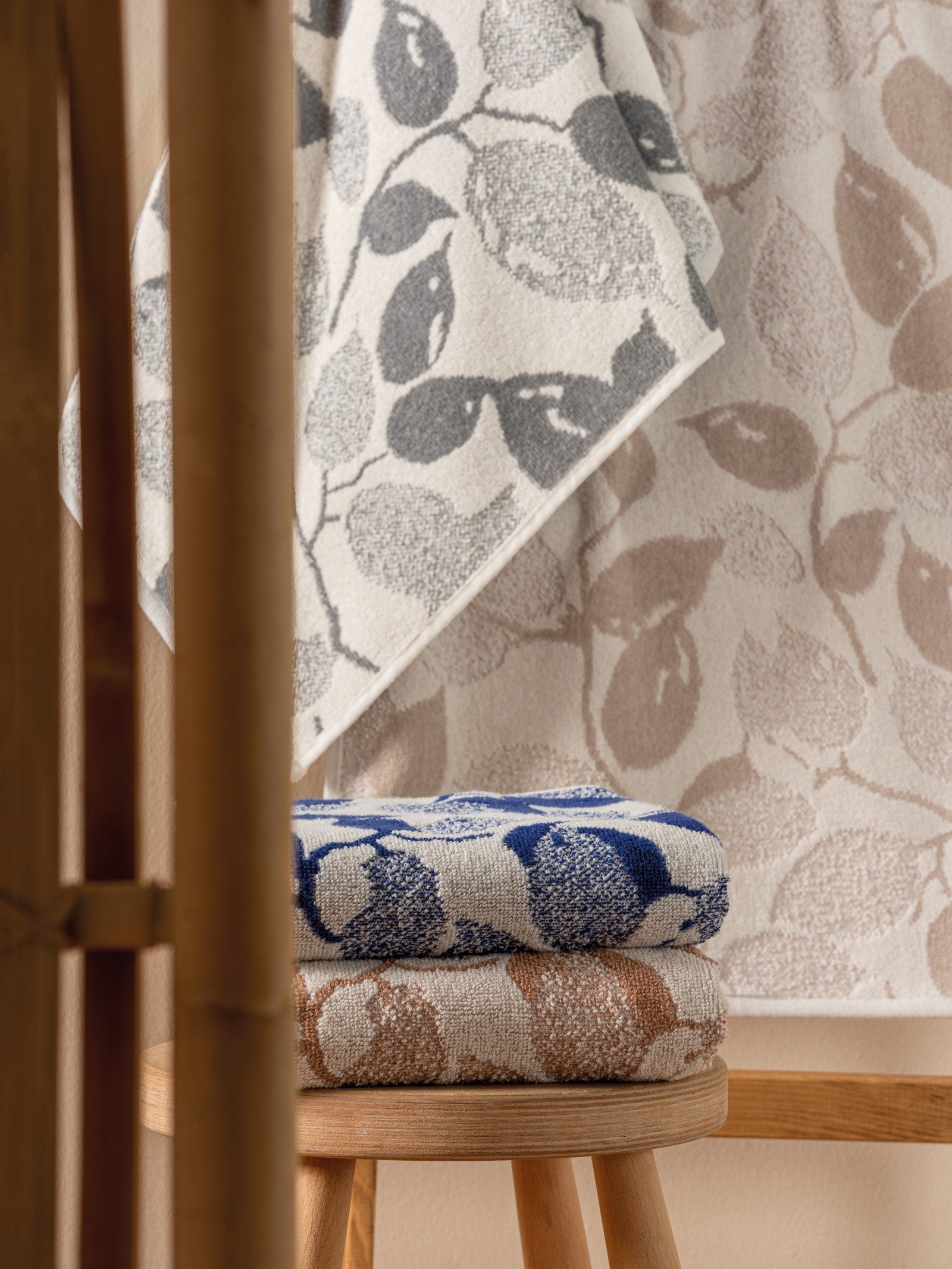 Cotton Box 4-Piece Jacquard Scandinavian Towel Set Kelda 50x90
