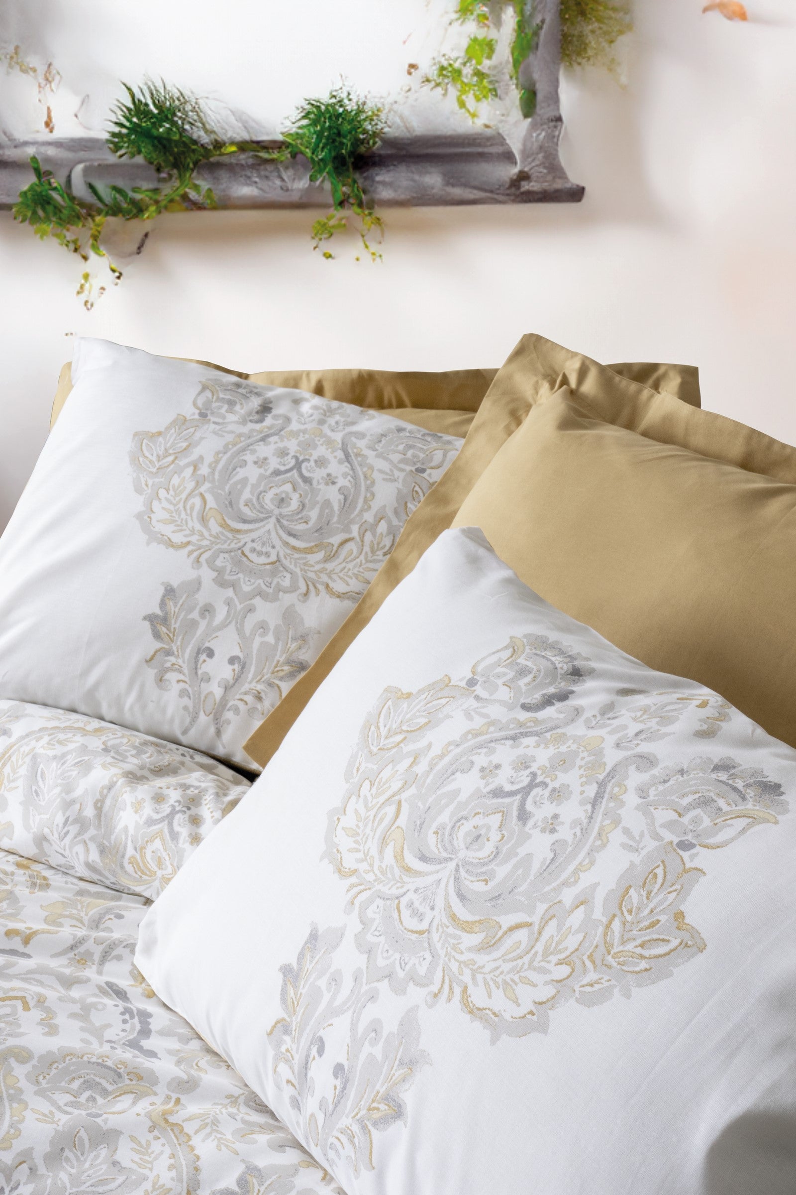 Cotton Box Bohemian Double Duvet Cover Set Najva Mustard