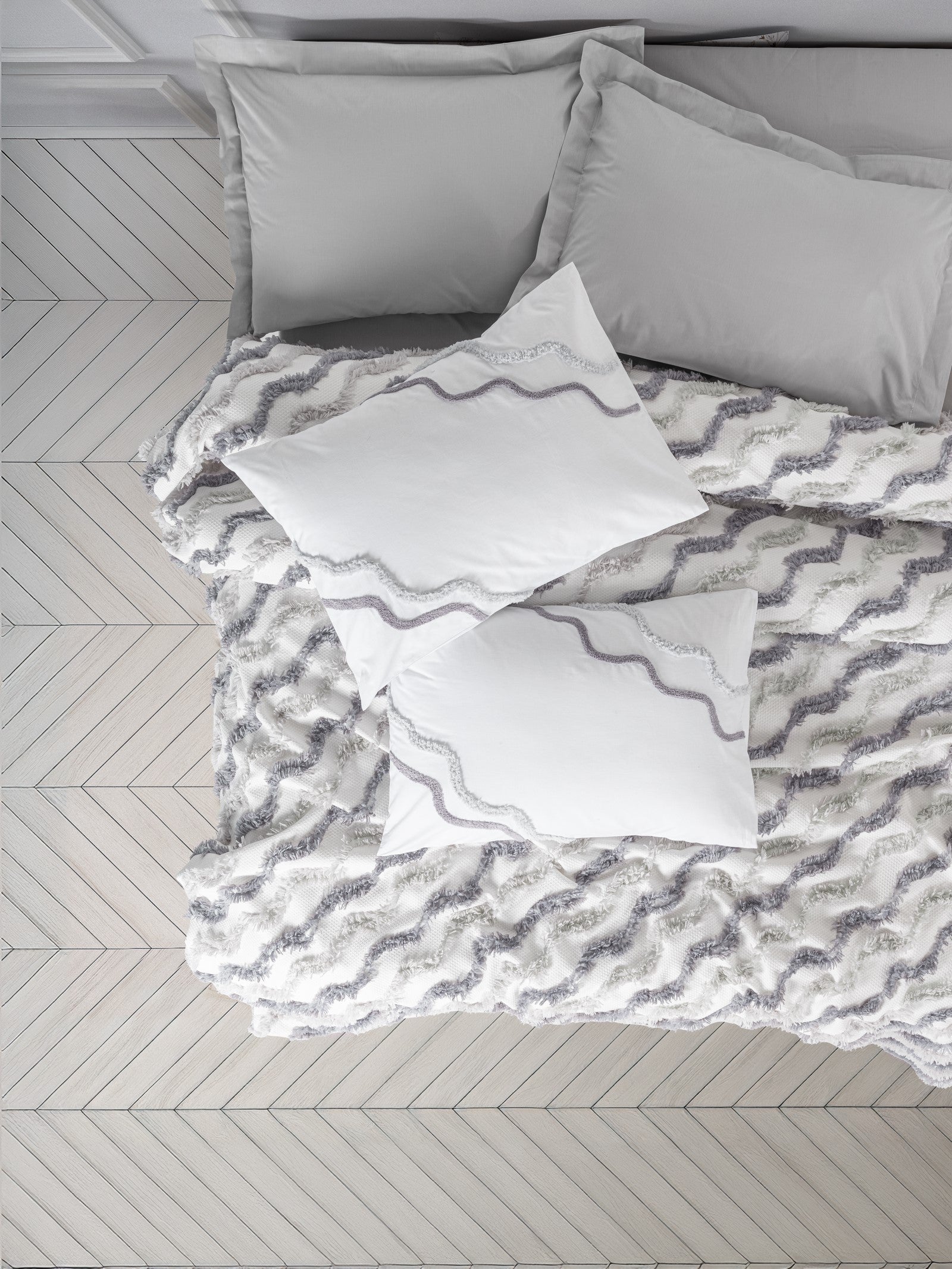 Cotton Box Bonny Double Pique Set Eldon Gray