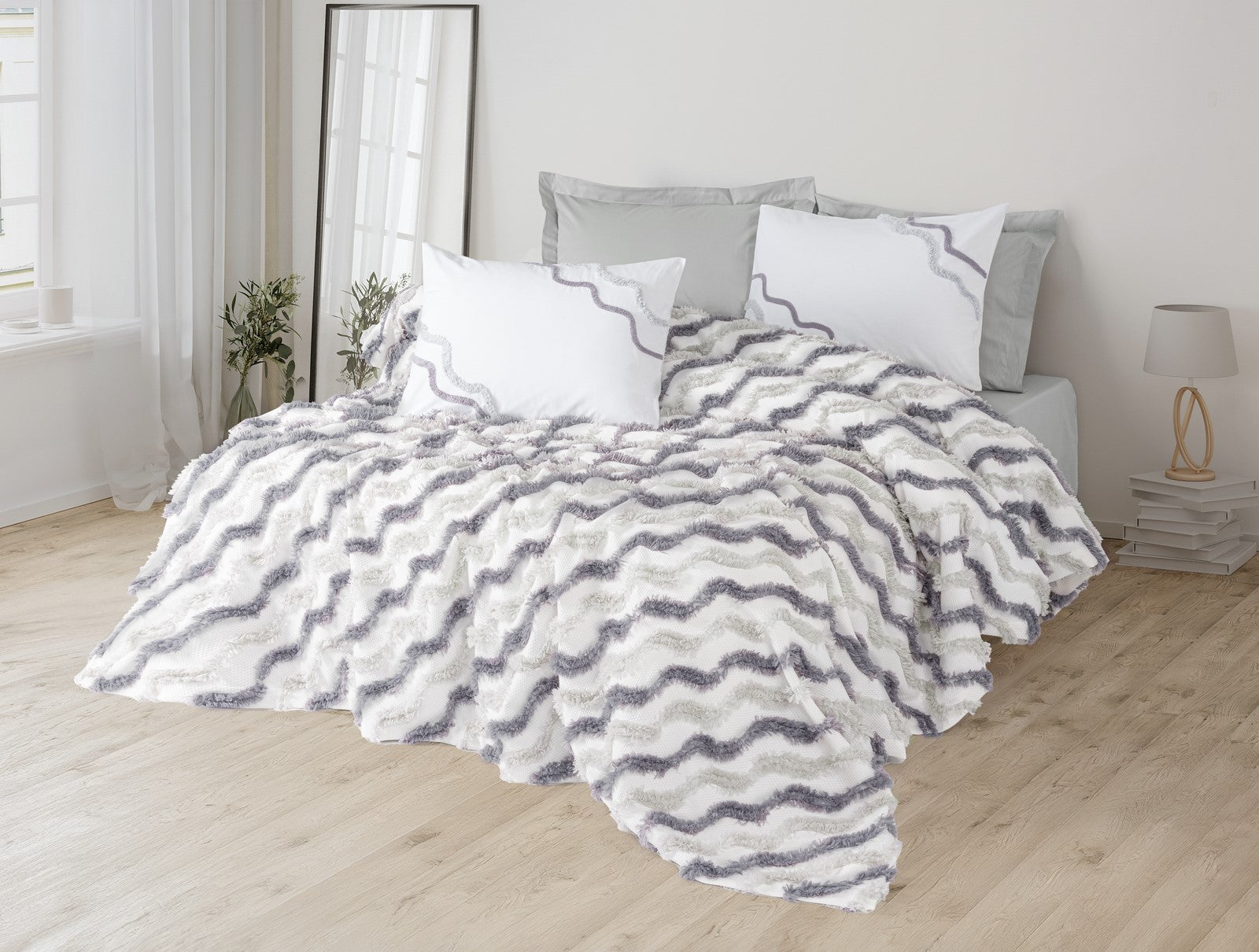 Cotton Box Bonny Double Pique Set Eldon Gray