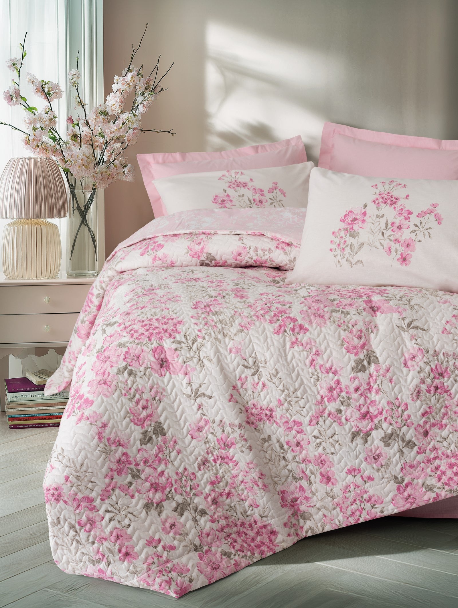Cotton Box Double Complete Set Floren Pink