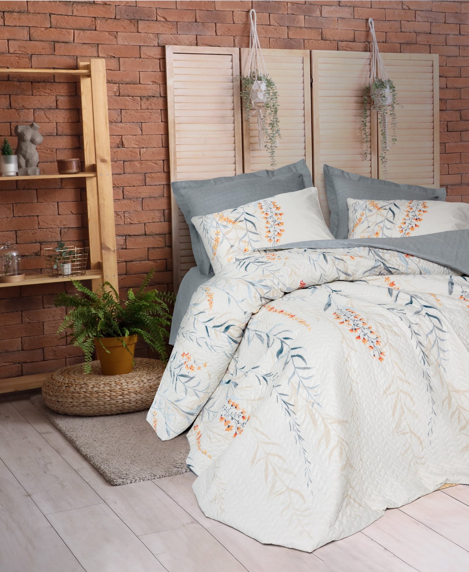 Cotton Box Double Complete Set Hiedra Indigo