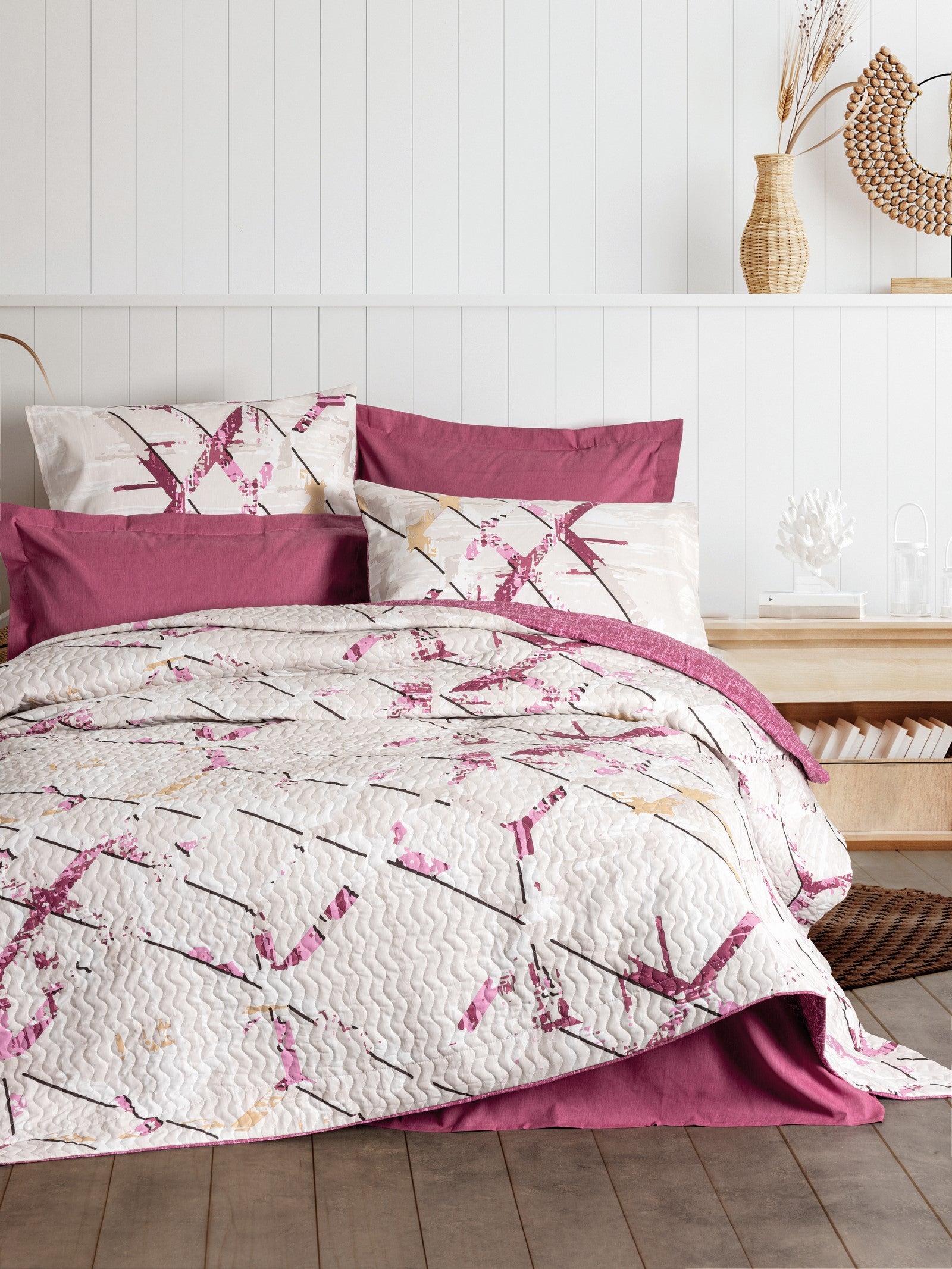 Cotton Box Double Complete Set Renata Plum