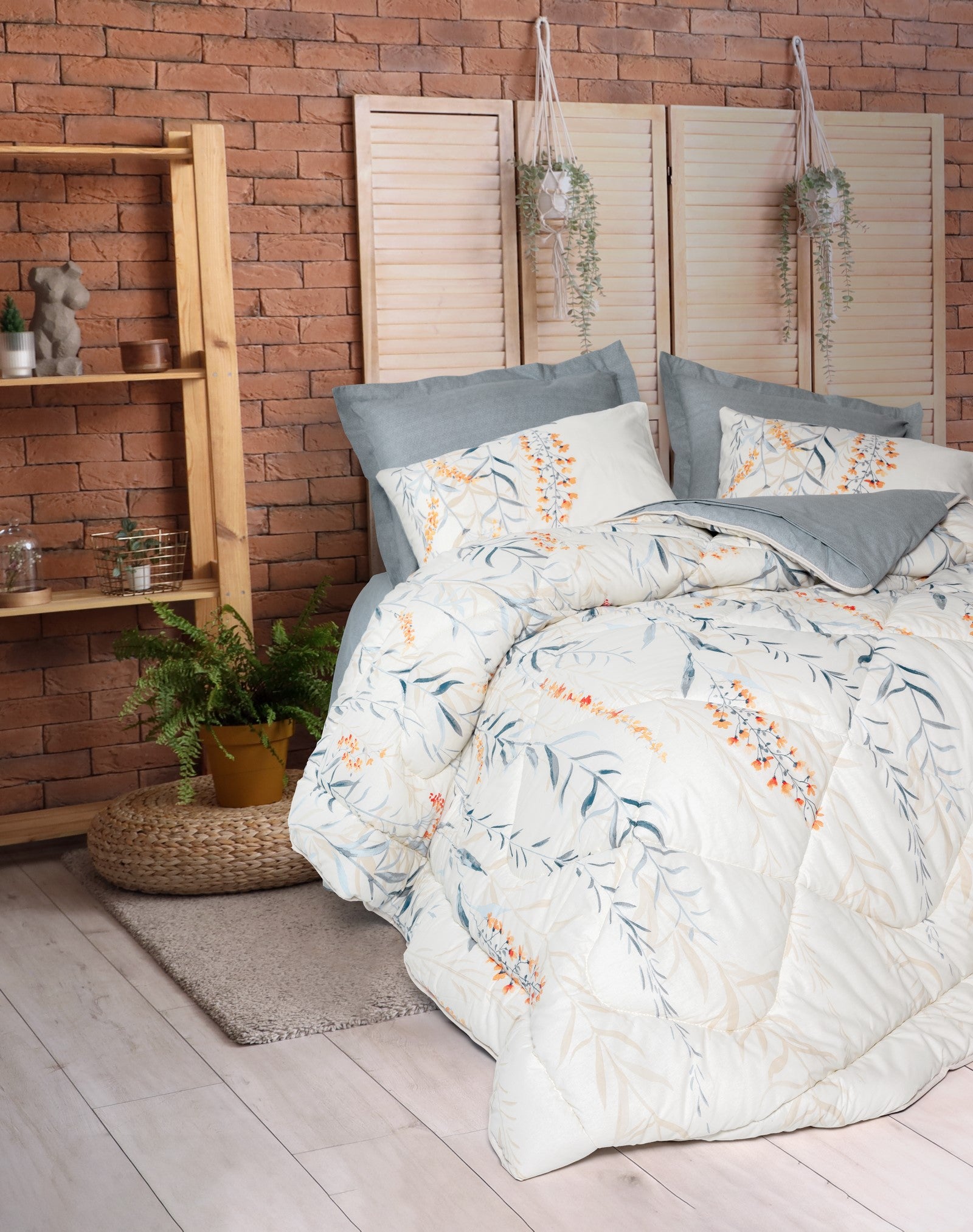 Cotton Box Double Sleeping Set Hiedra Indigo