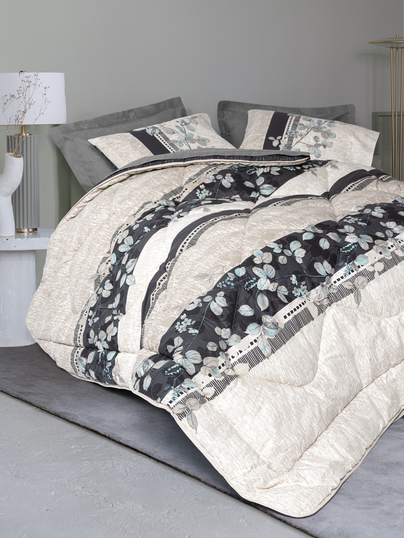 Cotton Box Double Sleeping Set Lehlare Anthracite