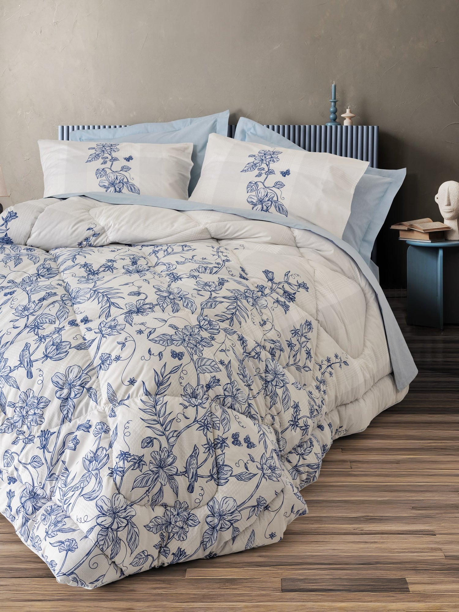 Cotton Box Çift Kişilik Uyku Seti Linora Mavi