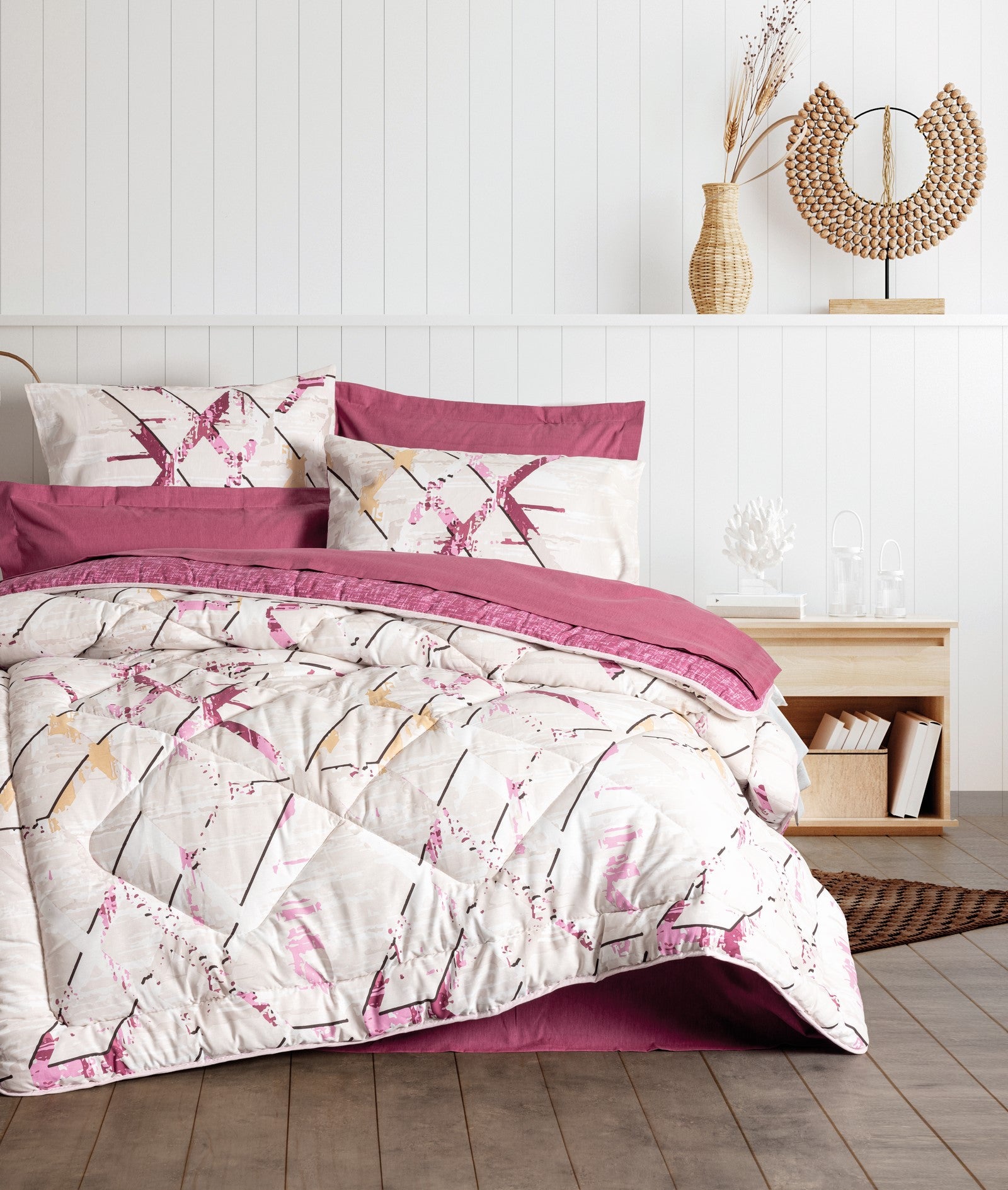 Cotton Box Double Sleeping Set Renata Plum