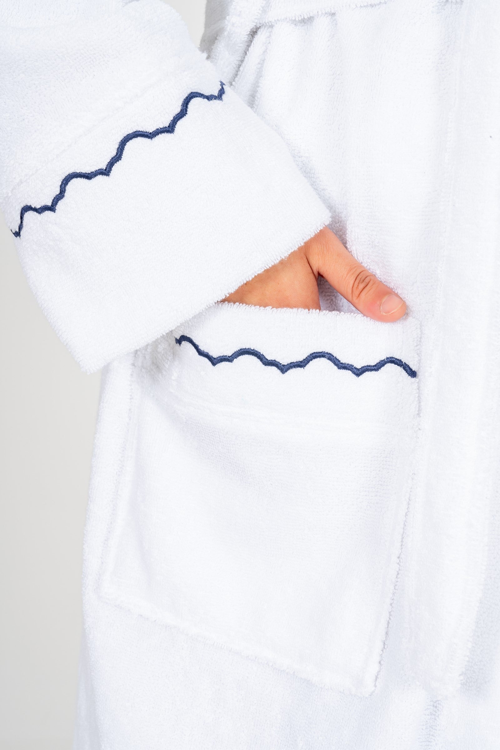 Cotton Box Classic Bathrobe Set Josina White Women M/L