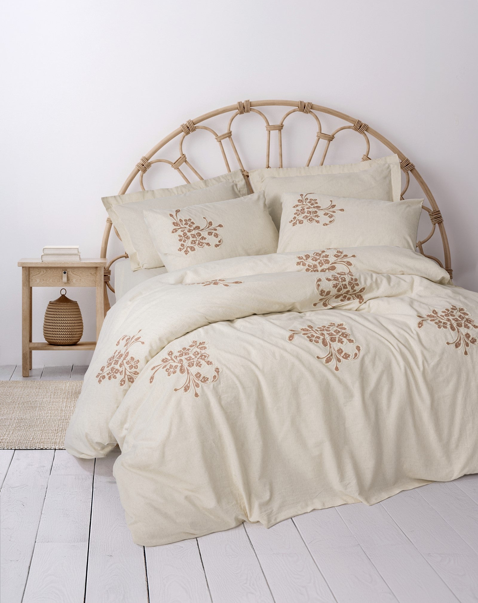 Cotton Box Cotton Linen Double Duvet Cover Set Kaneli