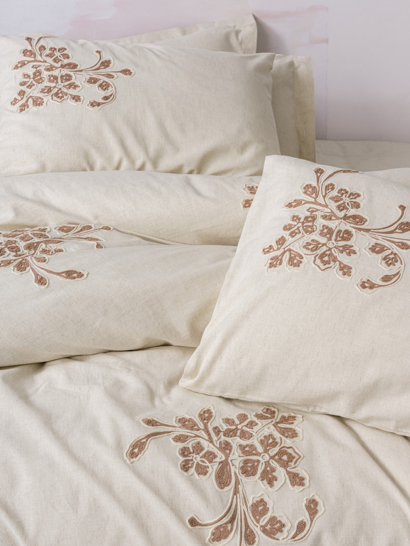 Cotton Box Cotton Linen Double Duvet Cover Set Kaneli