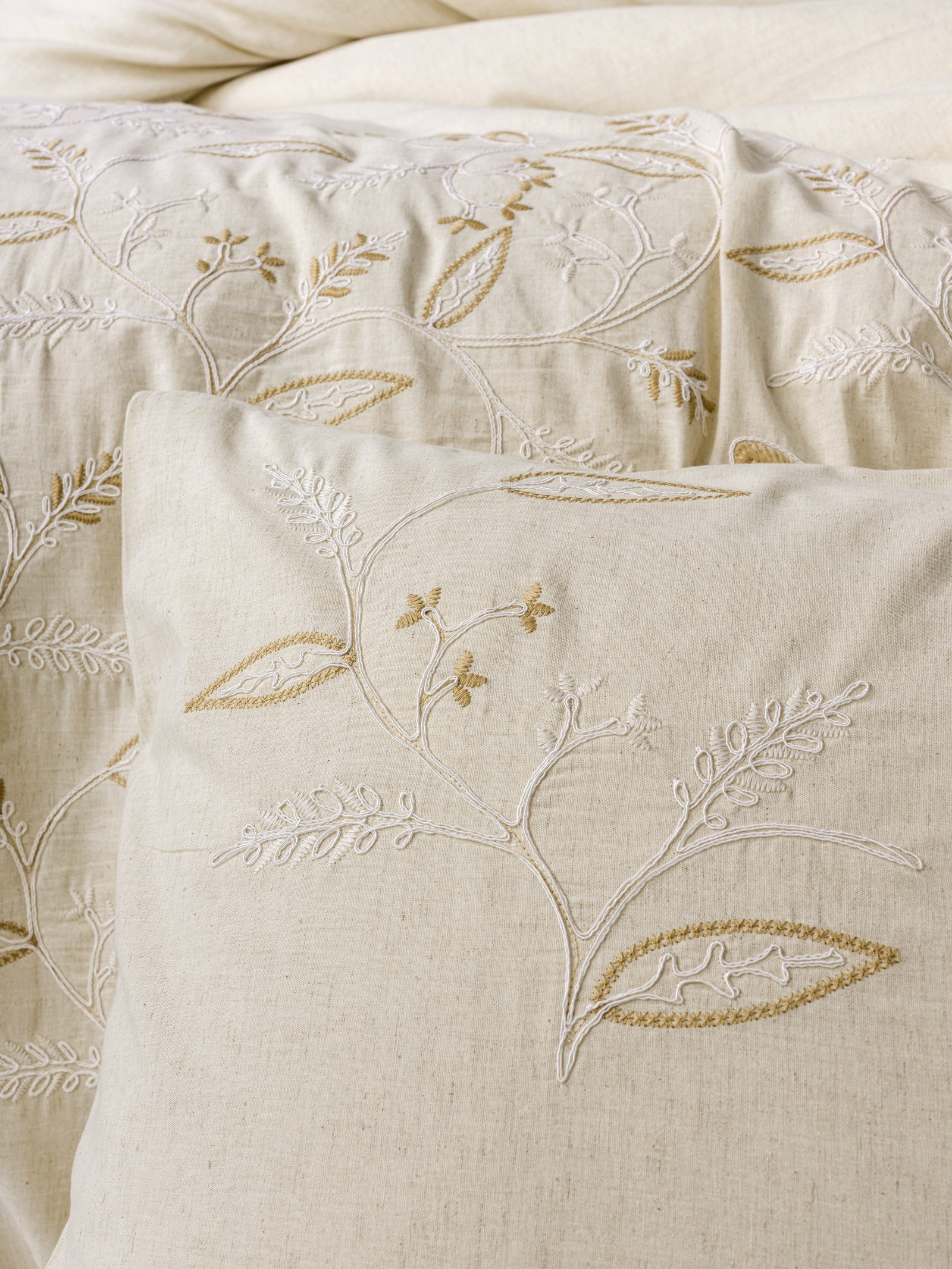 Cotton Box Cotton Linen Double Duvet Cover Set Lapelis