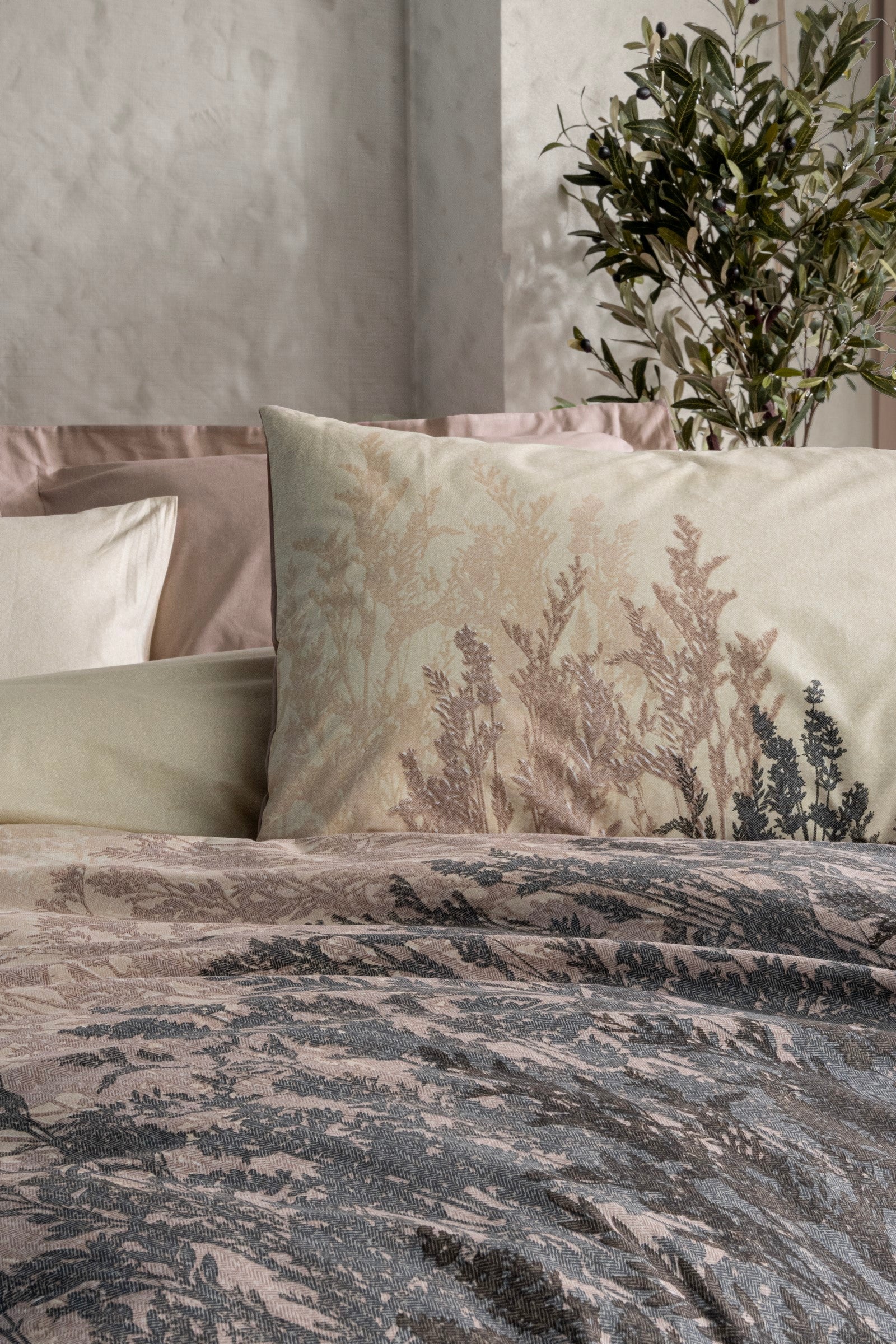Cotton Box Dual Single Duvet Cover Set Lindon Beige