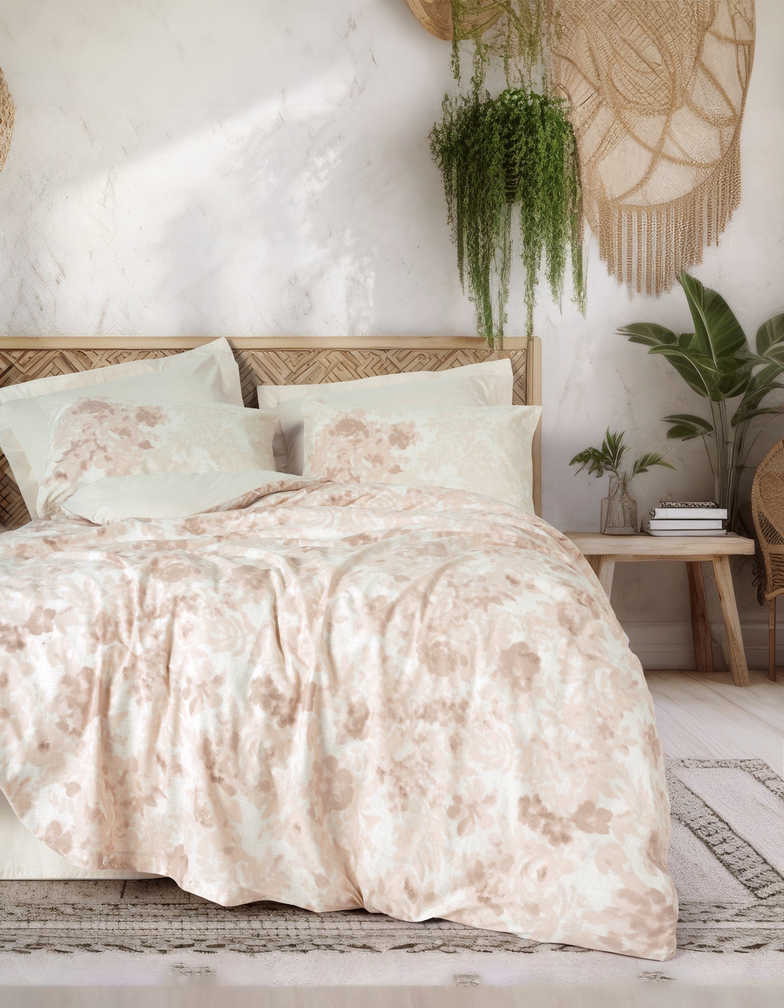 Cotton Box Dual Single Duvet Cover Set Vestige Beige