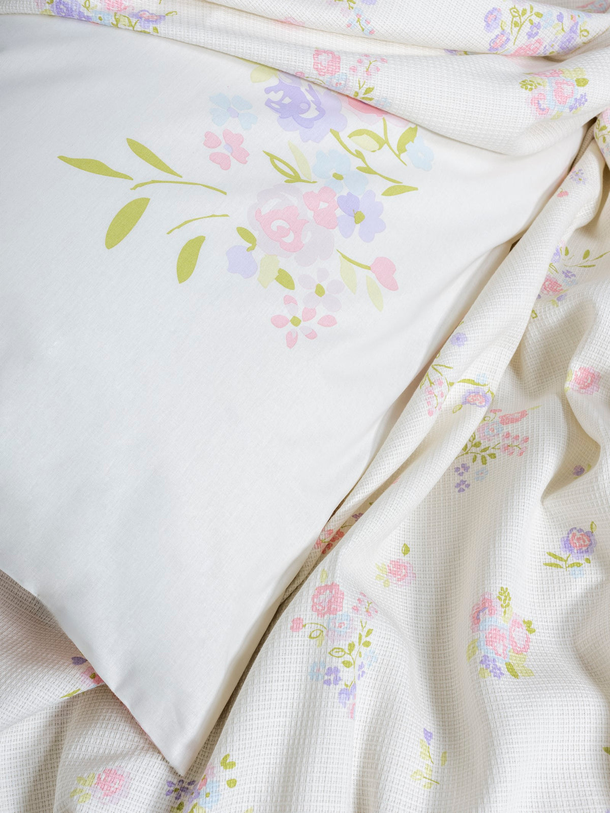 Cotton Box Estiva Single Bedspread Set Petal Pink