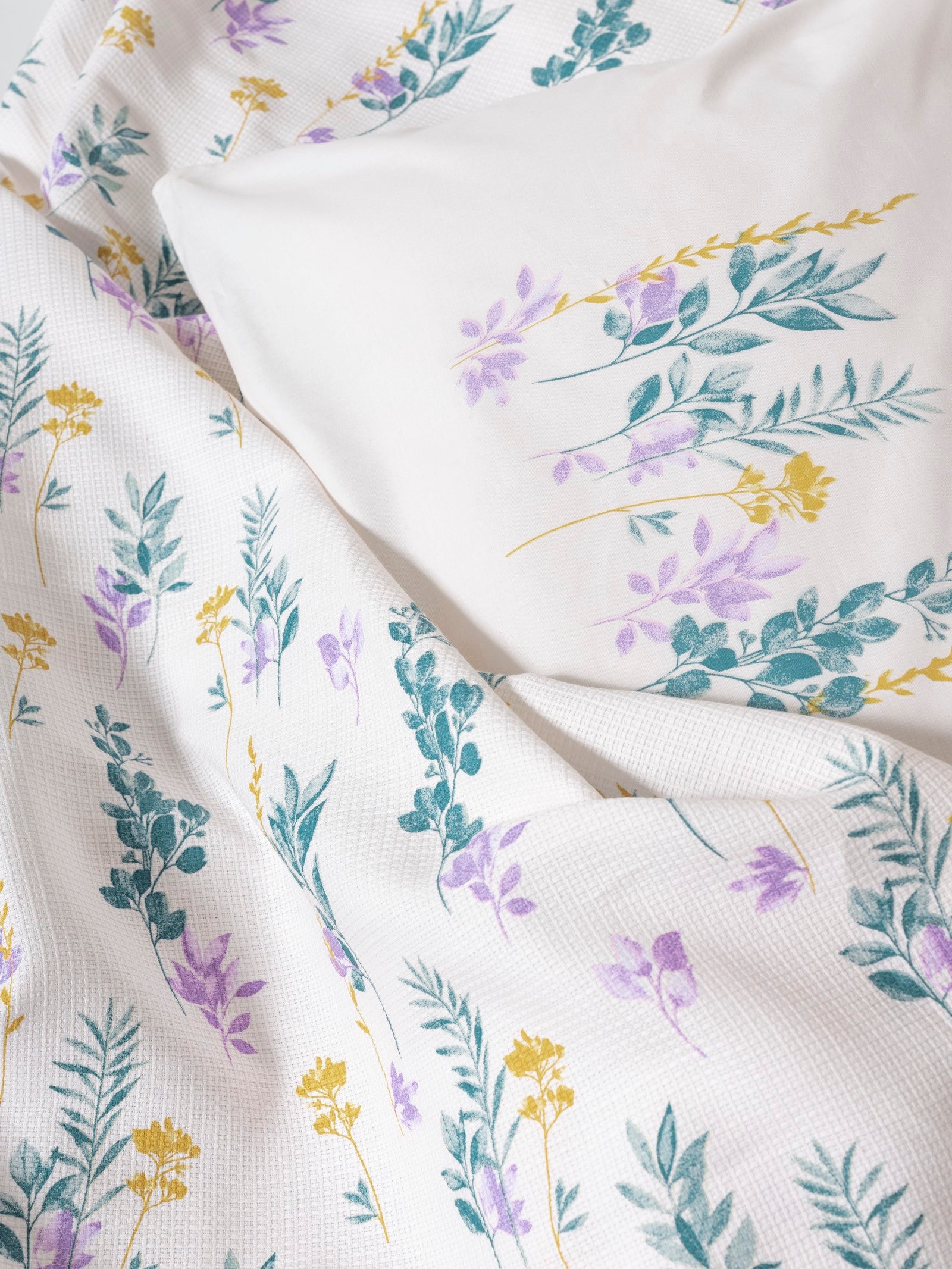 Cotton Box Estiva Single Bedspread Set Twig Mint