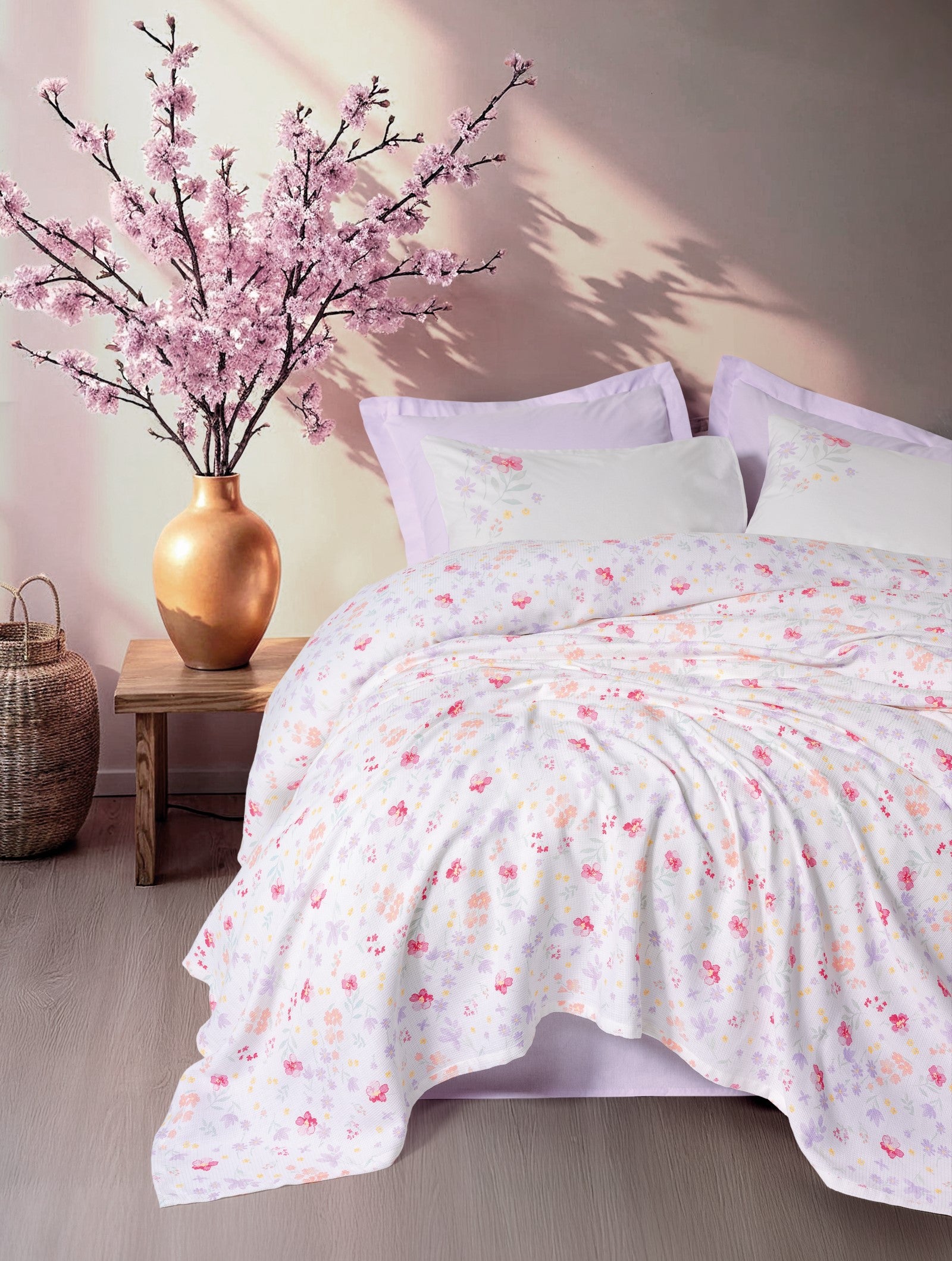 Cotton Box Estiva Tek Kişilik Pike Takımı Winsome Lila