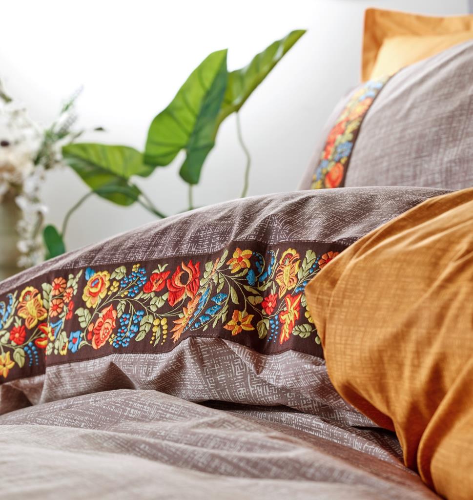 Комплект постельного белья Cotton Box Folk Art, цвет норки