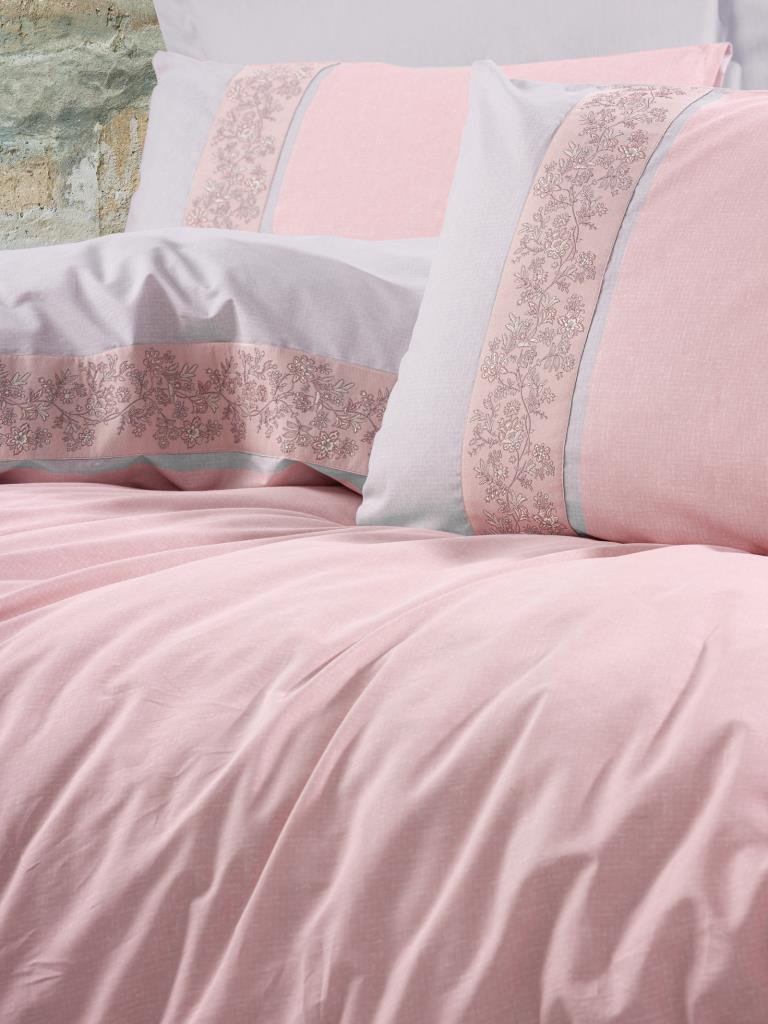 Cotton Box Folk Art Single Duvet Cover Set Mila Pink