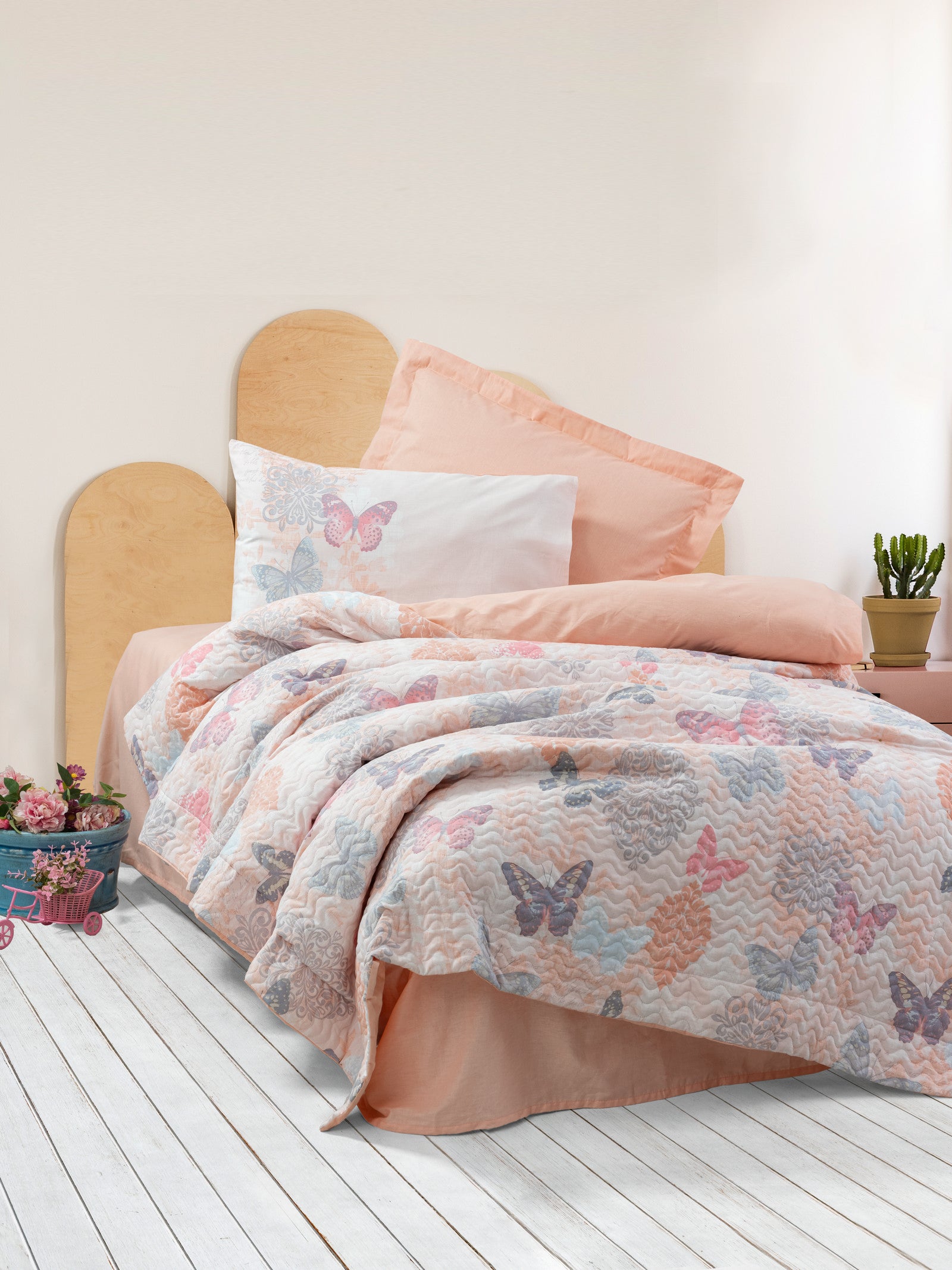 Cotton Box Young Room Single Complete Set Kimela Pembe