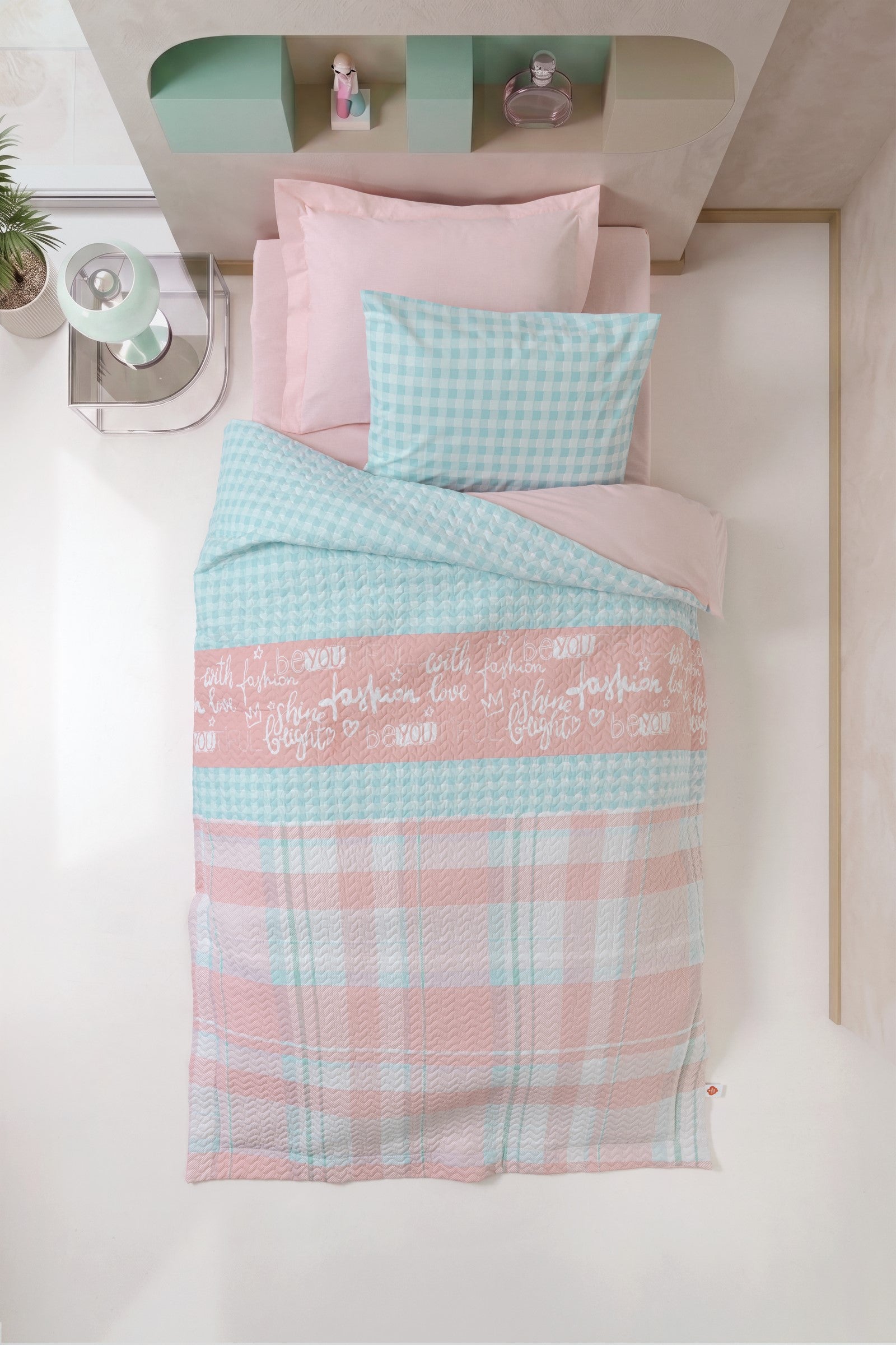 Cotton Box Genç Odası Tek Kişilik Lastikli Çarşaflı Complete Set Liora Pembe