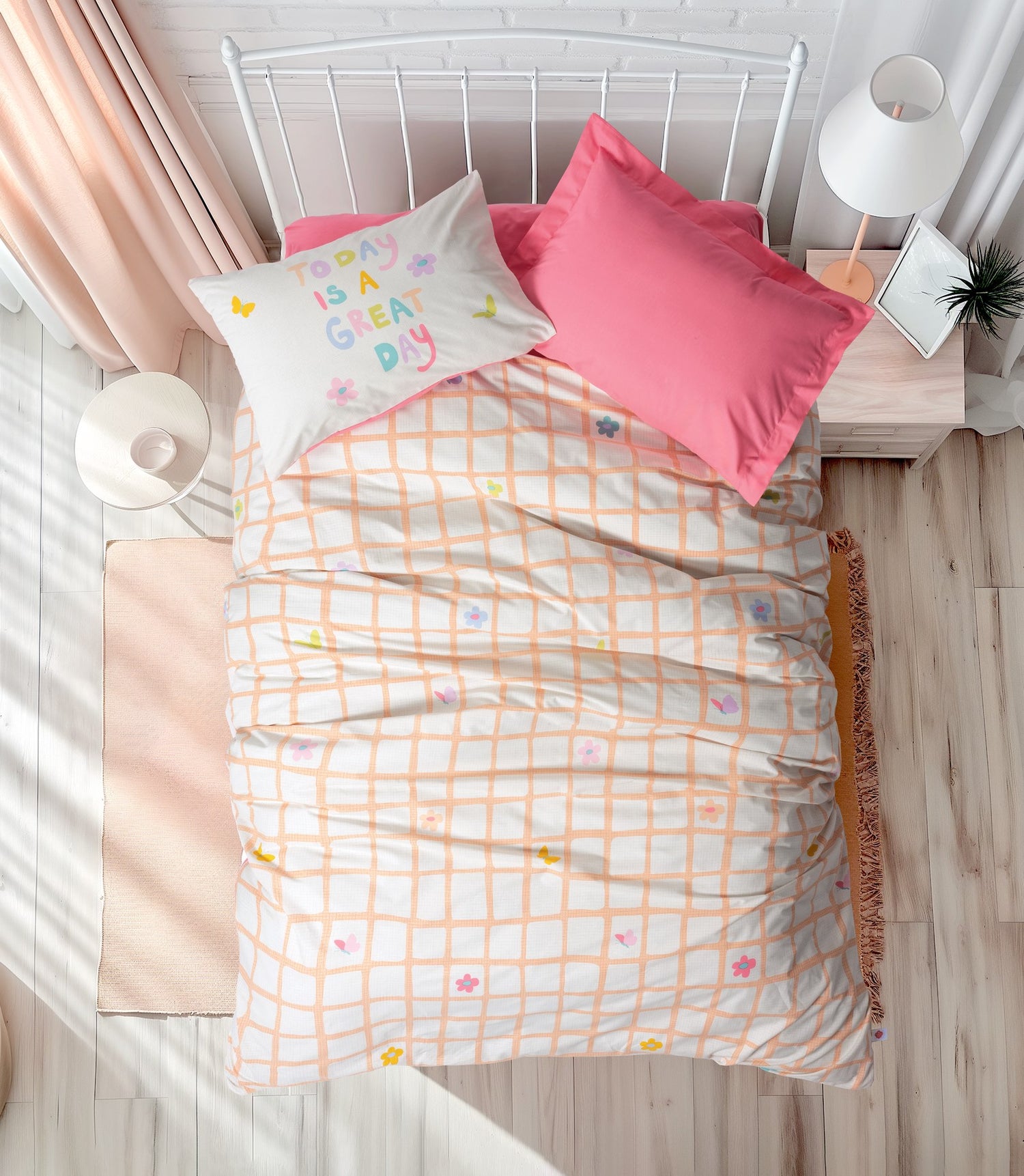 Комплект пододеяльников Cotton Box для молодежной комнаты Jours Pink