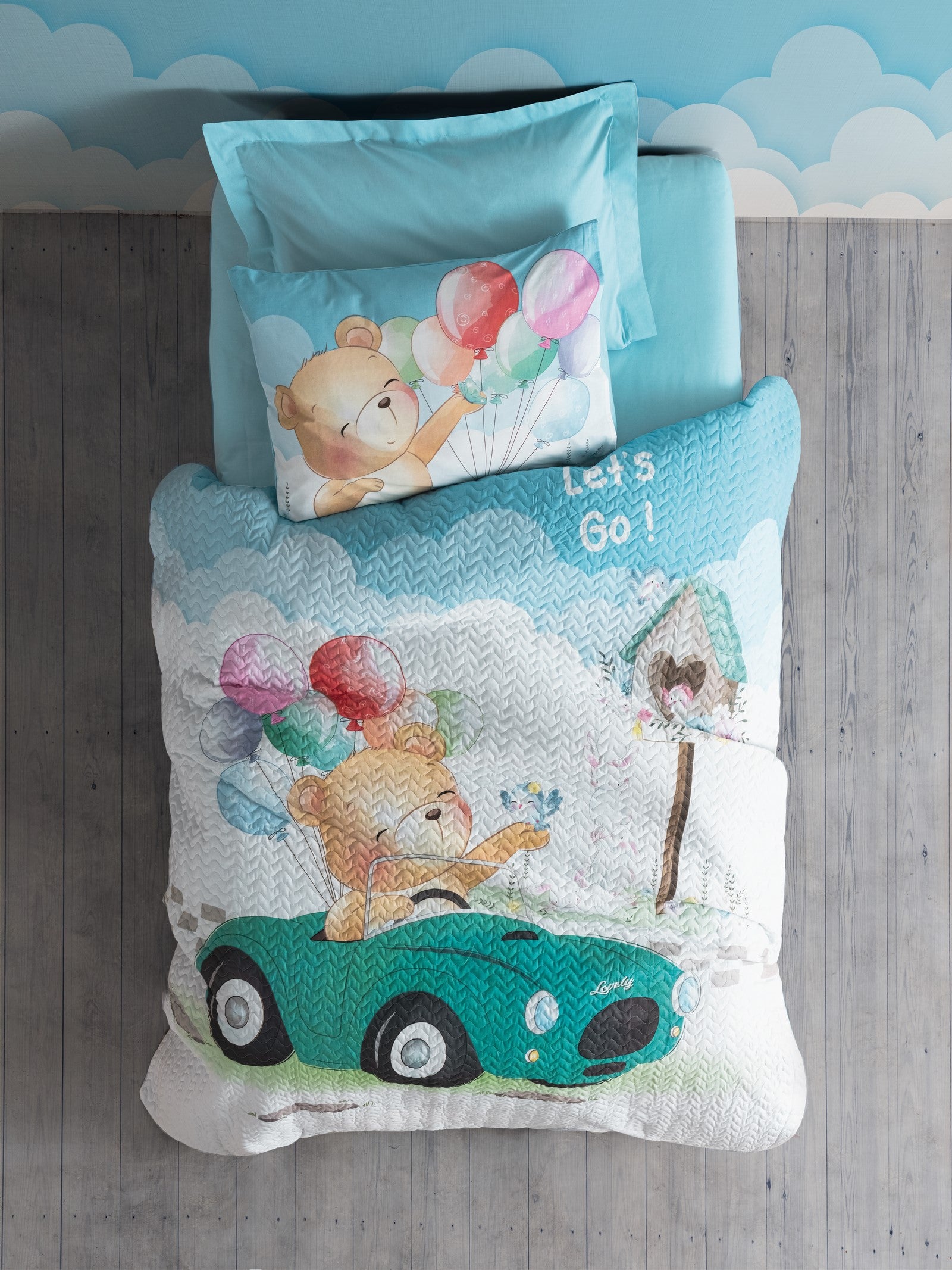 Cotton Box Junior Single Complete Set Buddy Blue