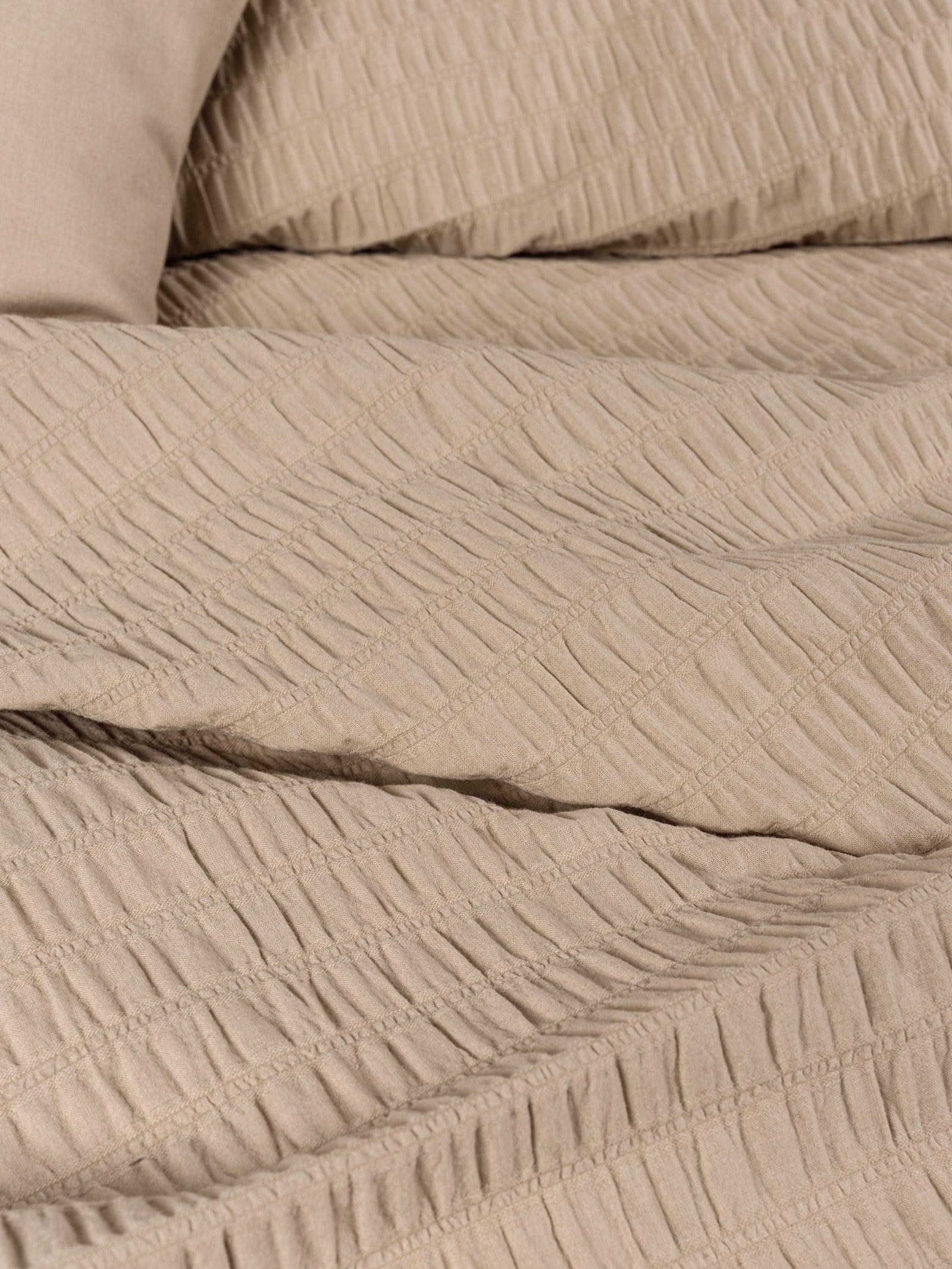 Cotton Box Liny Double Duvet Cover Set Sungai Salmon