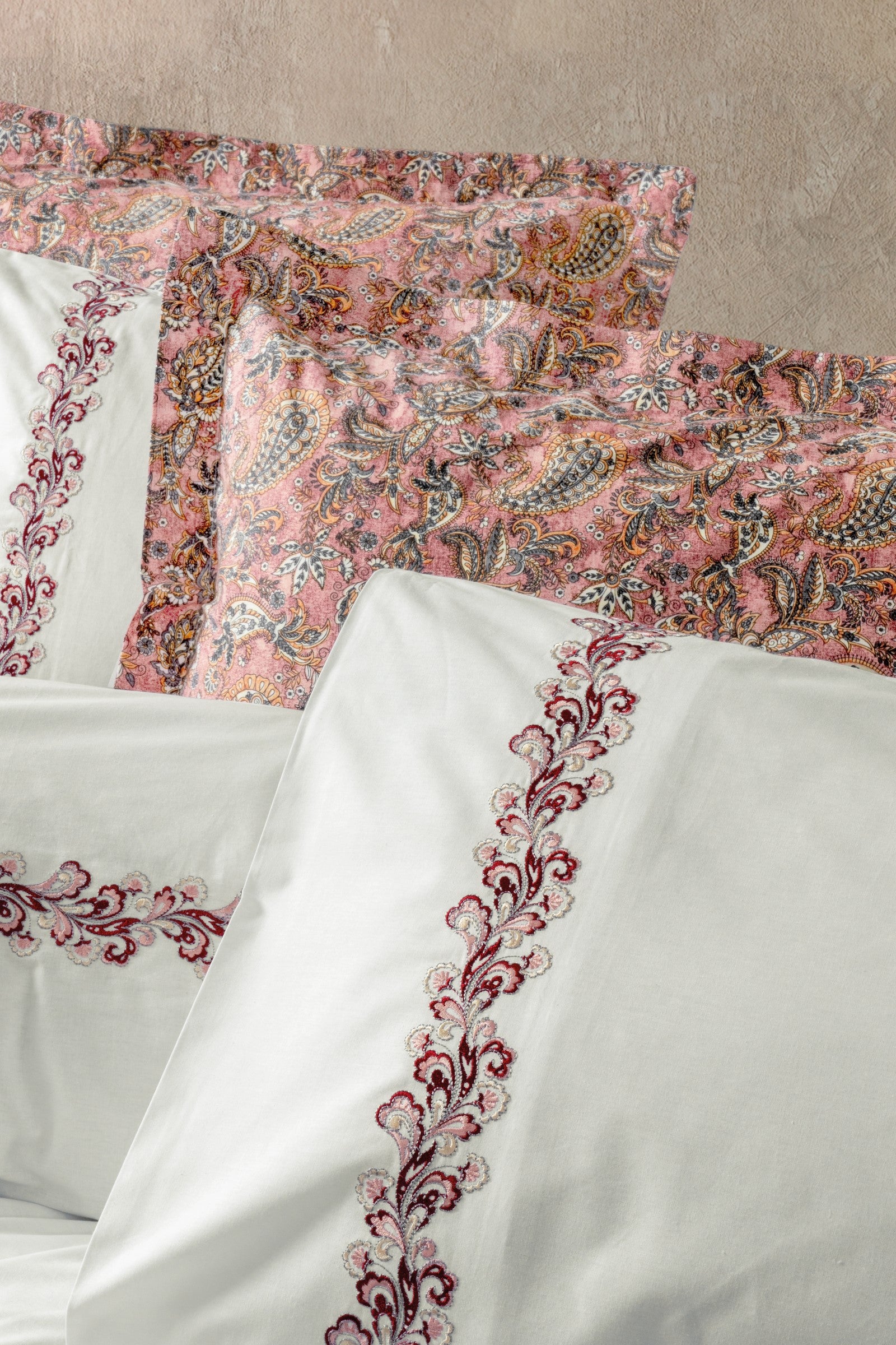 Cotton Box Majestic Çift Kişilik Nevresim Takımı Voyager Pembe