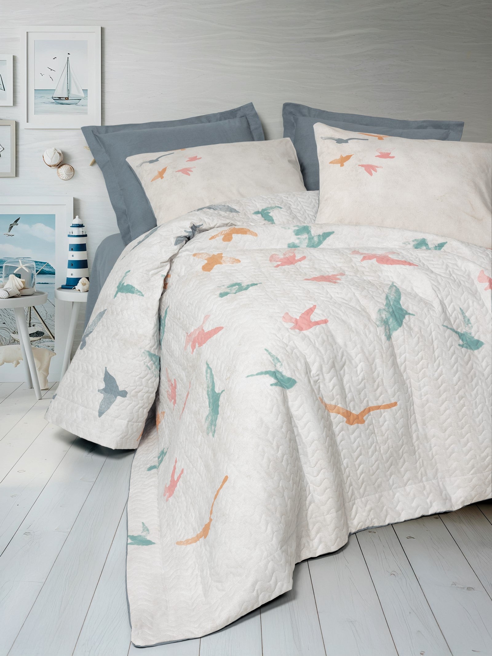 Cotton Box Maritime Single Complete Set Kaija Blue