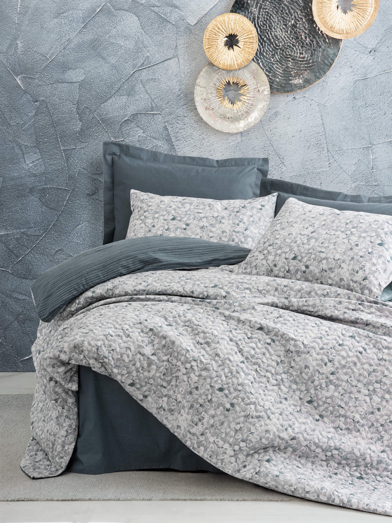 Cotton Box Minimal Double Complete Set Molly Anthracite