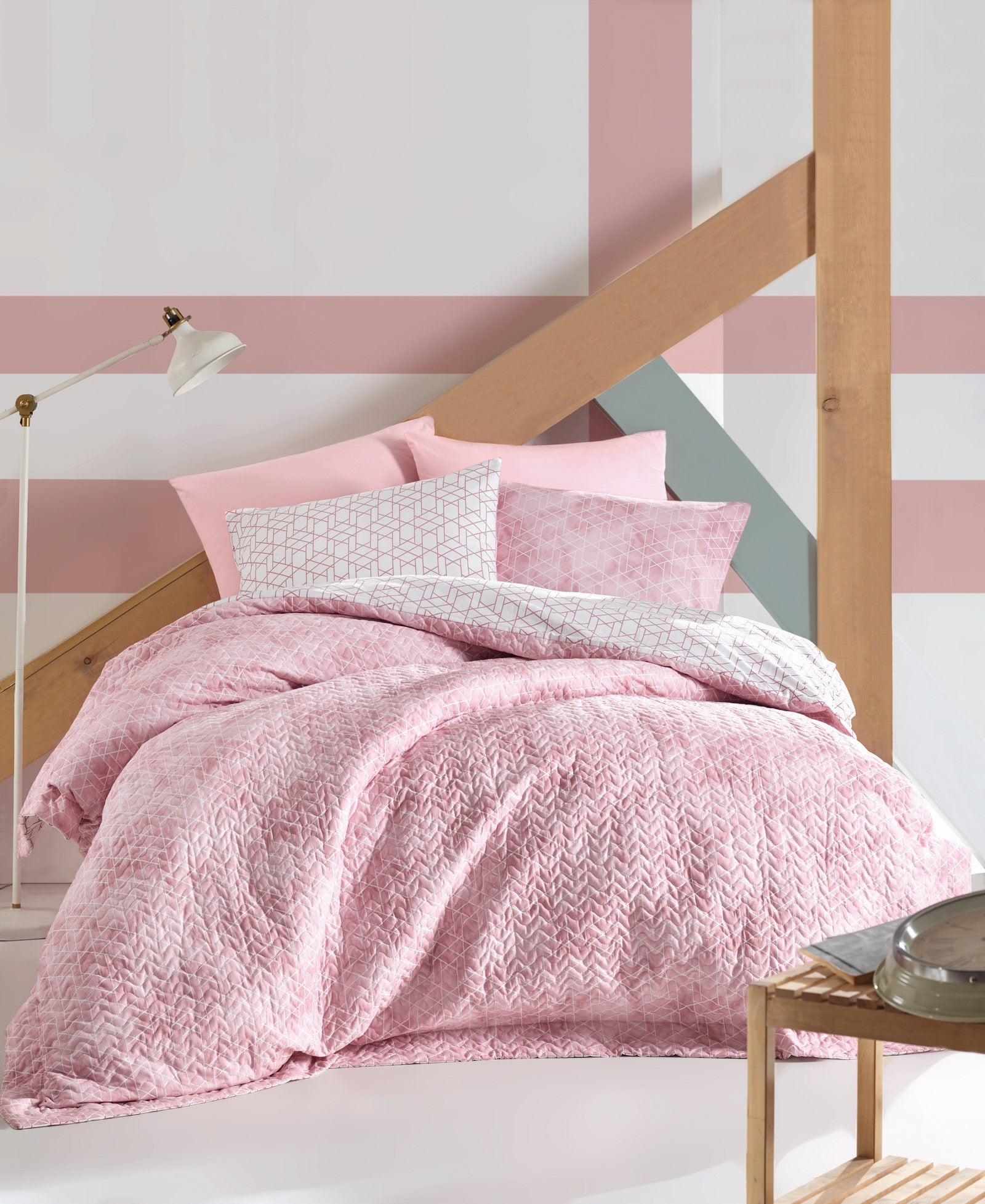 Cotton Box Minimal Single Complete Set Best Pink