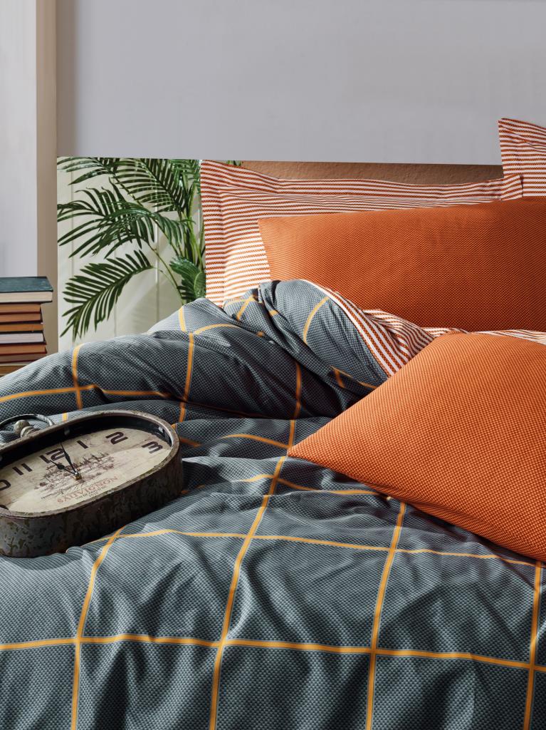 Комплект постельного белья Cotton Box Modern с двумя односпальными кроватями Stark Cinnamon