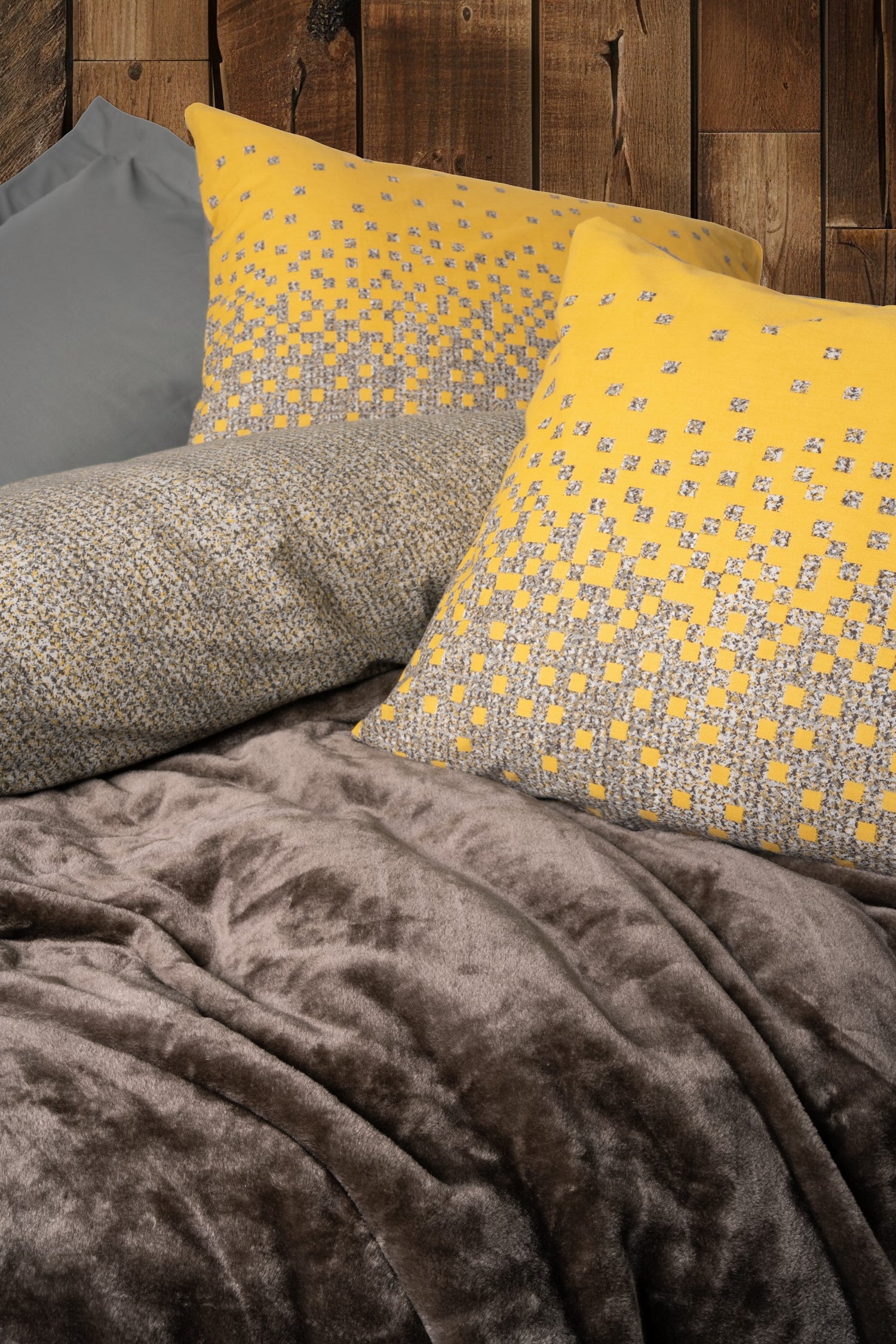 Cotton Box Oyster Battaniyeli Tek Kişilik Nevresim Takımı Kahve