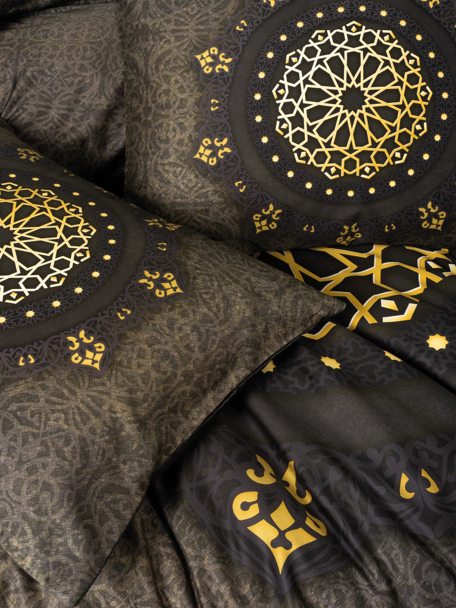 Cotton Box Palace Satin Double Duvet Cover Set Togay Anthracite