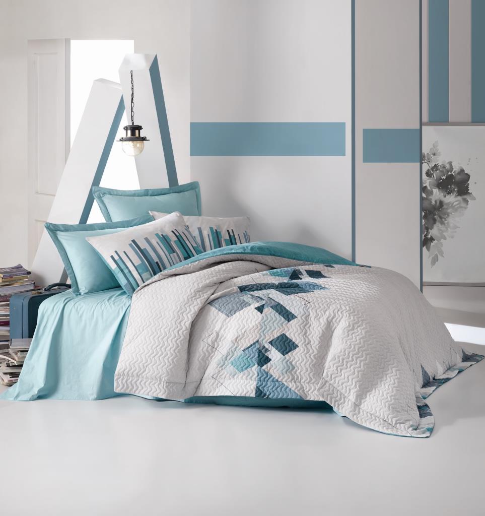 Cotton Box Ranforce Double Complete Set Nesto Petrol