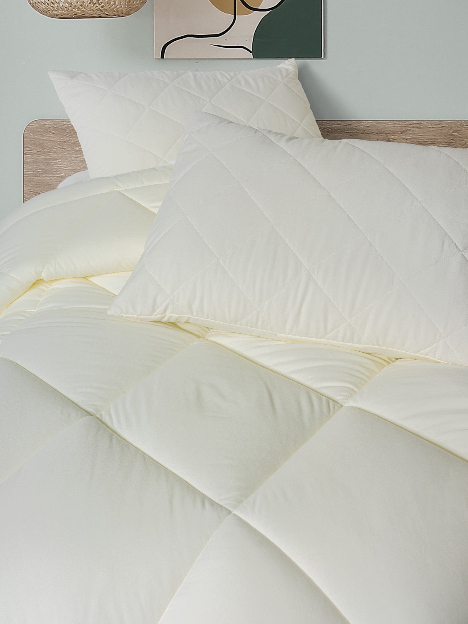 Cotton Box Softwash Çift Kişilik Yorgan Seti Ekru 180x200 Lastikli Çarşaf