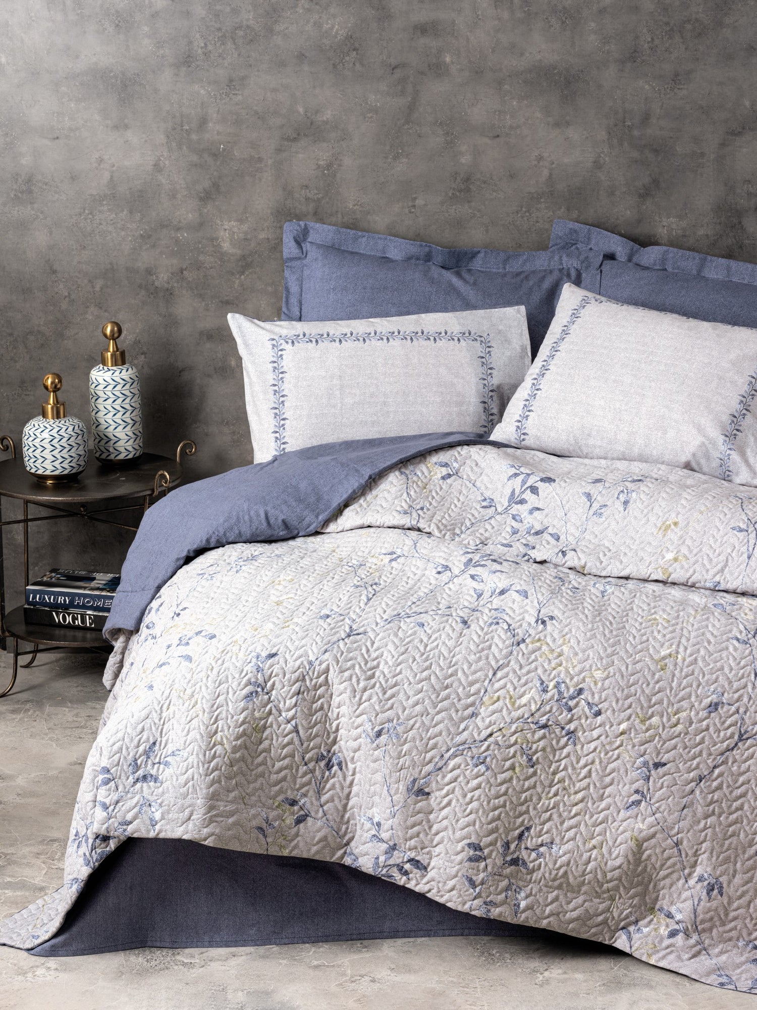 Cotton Box Single Complete Set Nitsa Navy Blue