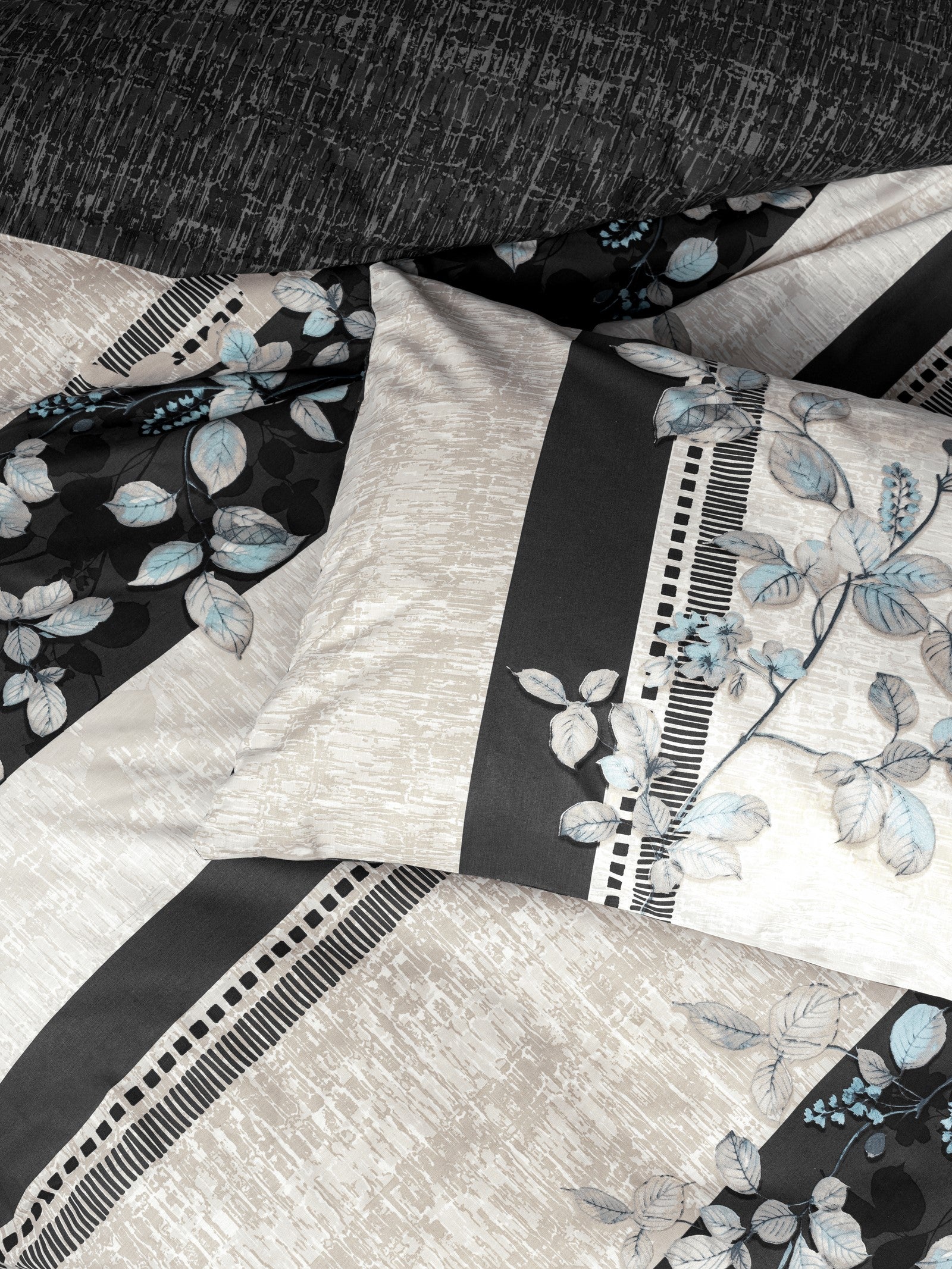 Комплект пододеяльников Cotton Box Single Duvet Cover Set Lehlare Anthracite