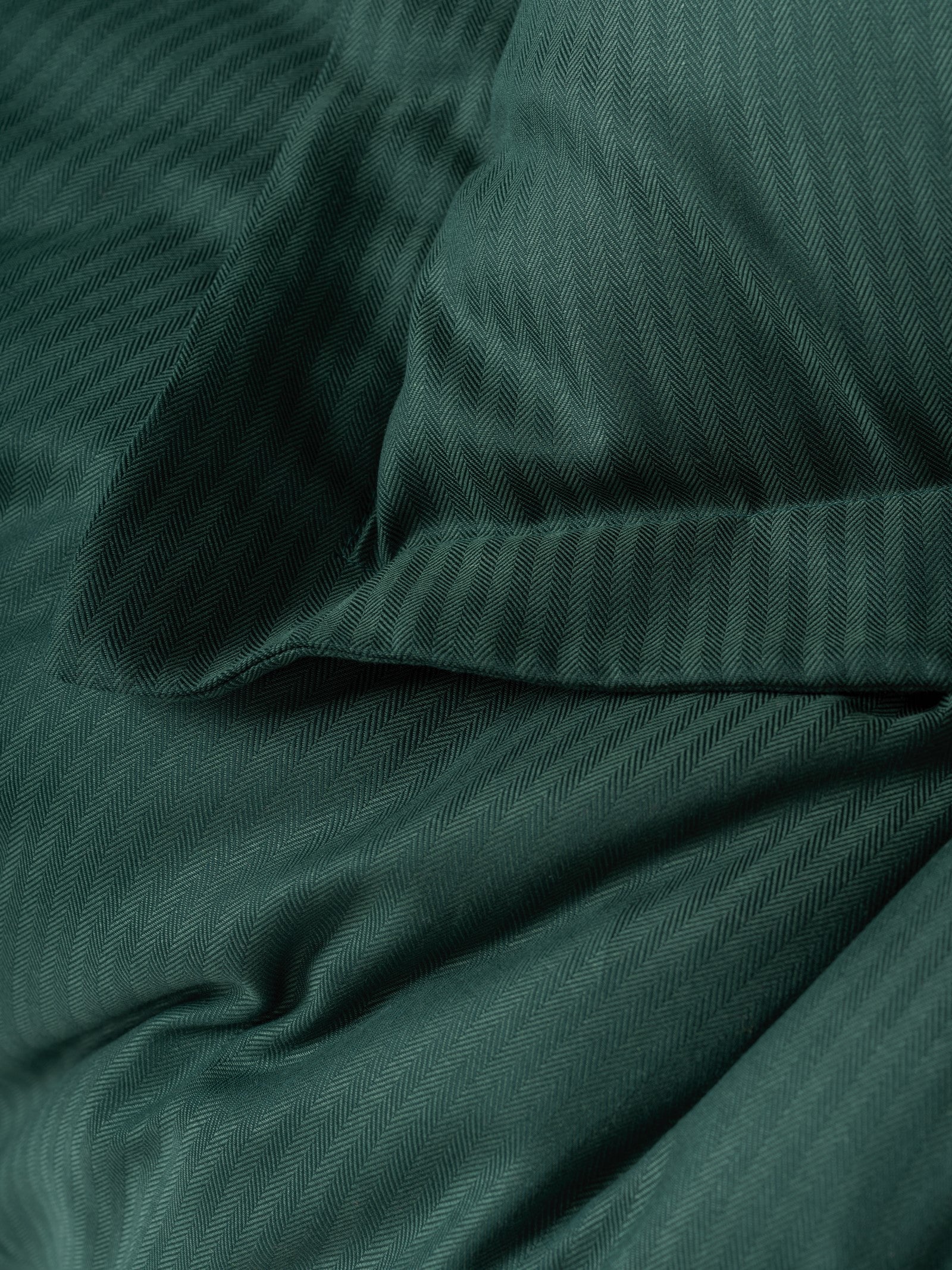 Cotton Box Tensel Craft Double Duvet Cover Set Petrol