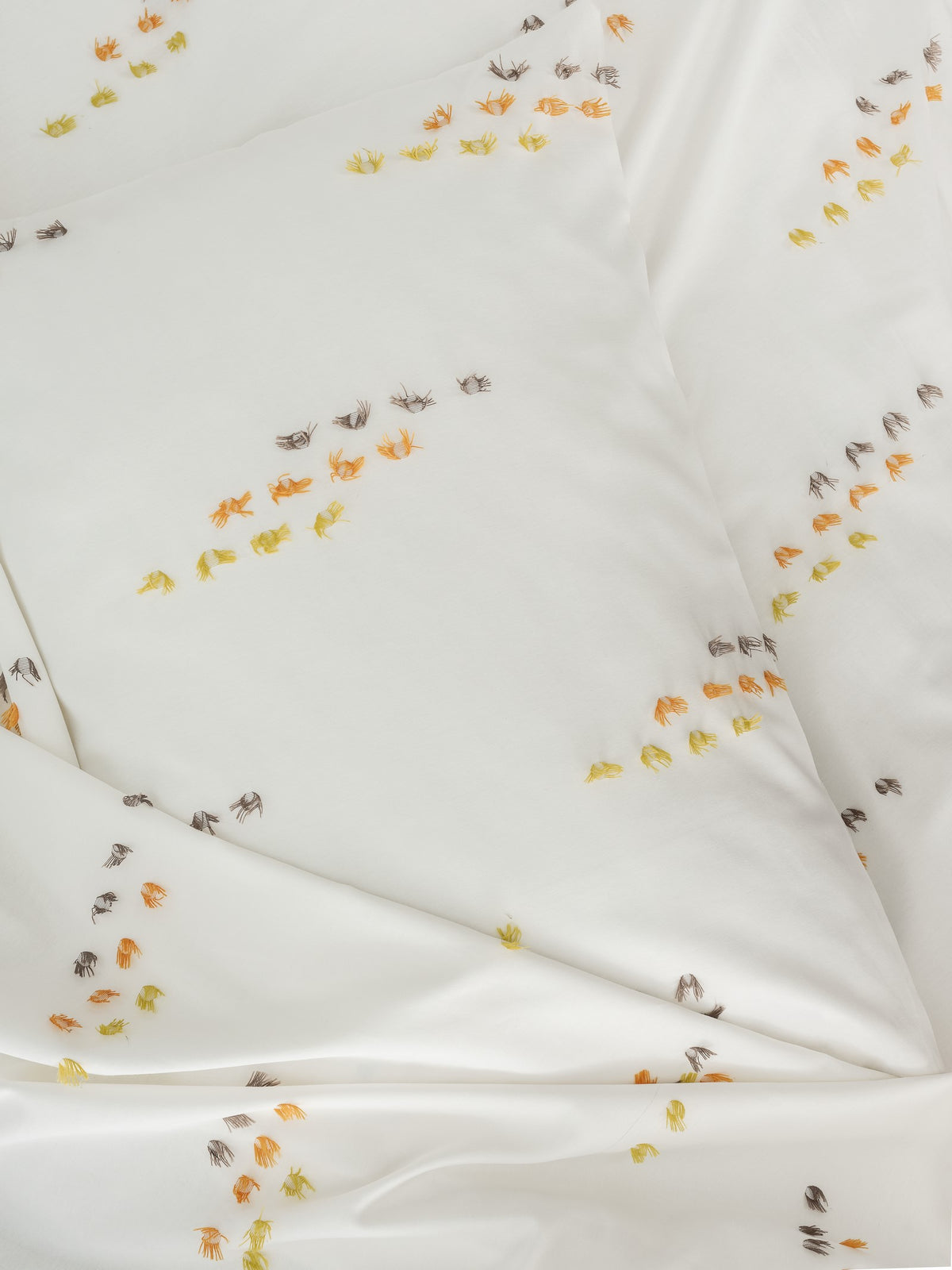 Cotton Box Twirly Double Duvet Cover Set Feya Cinnamon