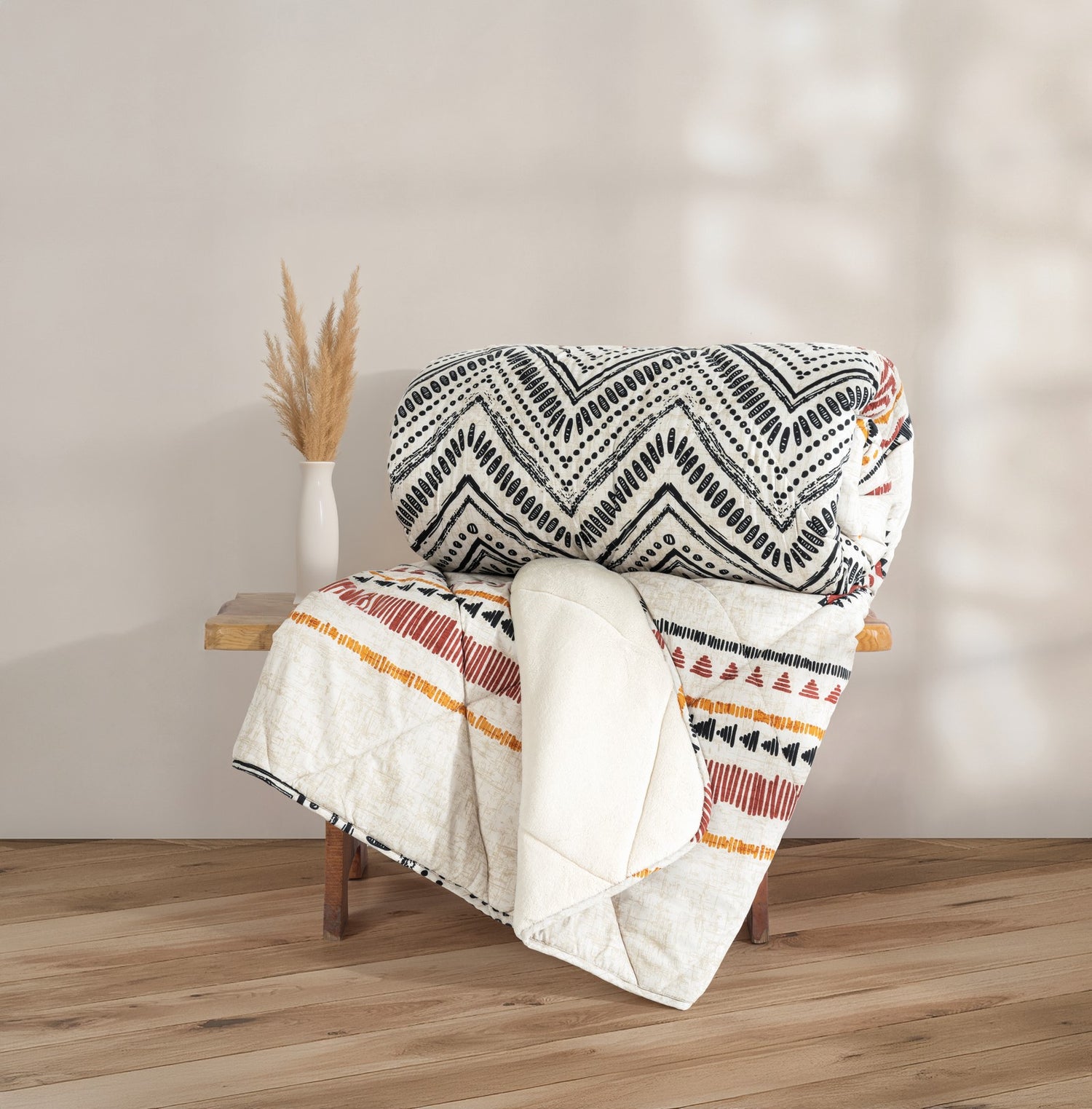 Cotton Box Velvet Single Duvet Felix Beige 155x215 cm