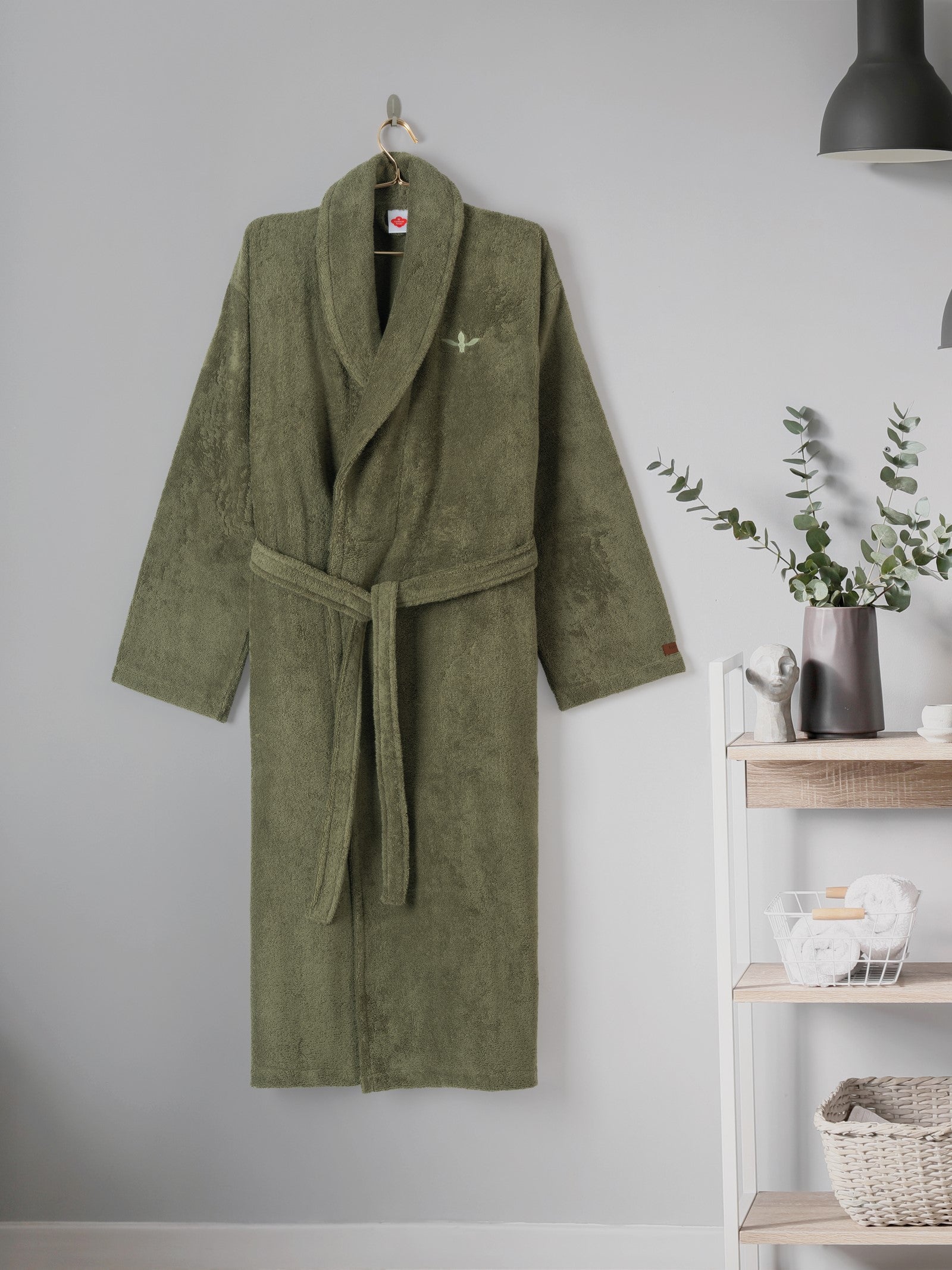 Cotton Box Wellness Bornoz Forest Yeşil S/M