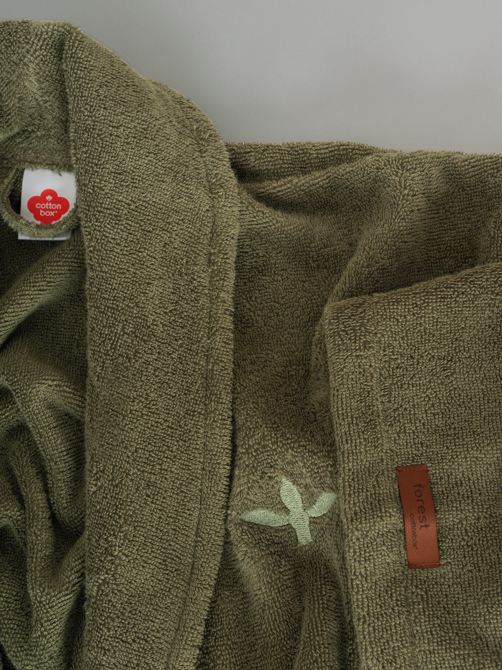 Cotton Box Wellness Bornoz Forest Yeşil S/M