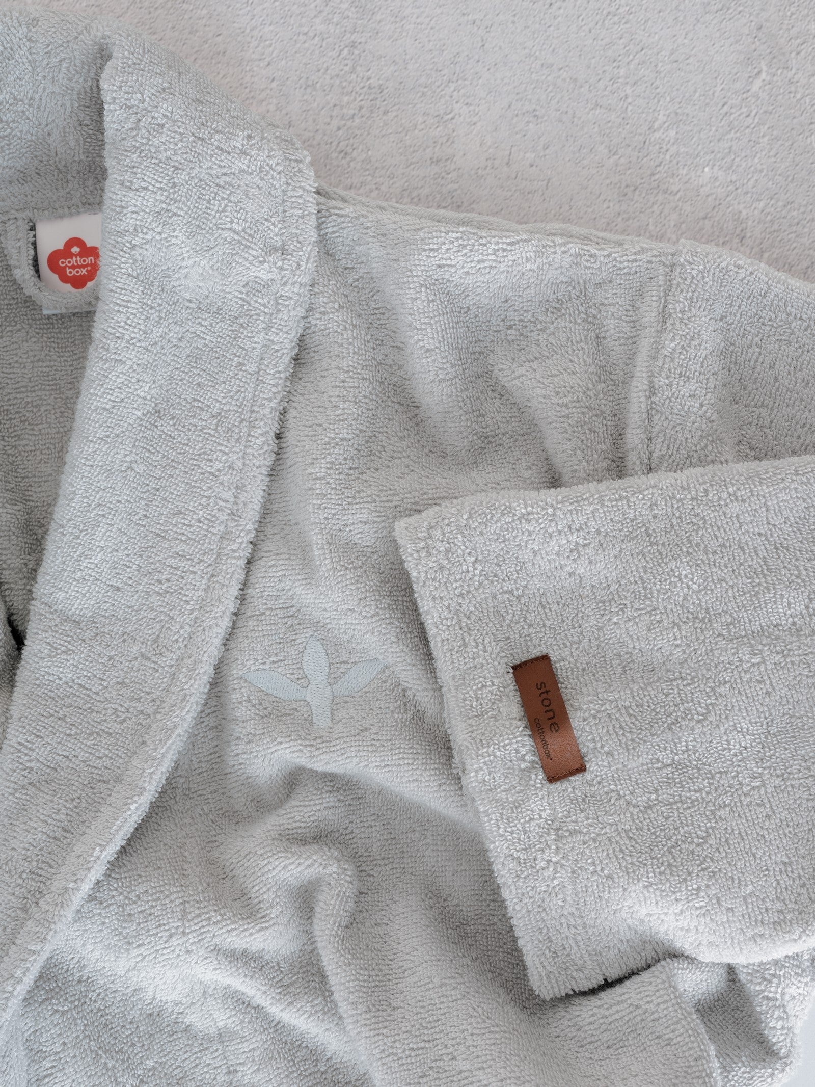 Cotton Box Wellness Bornoz Stone Gri L/XL