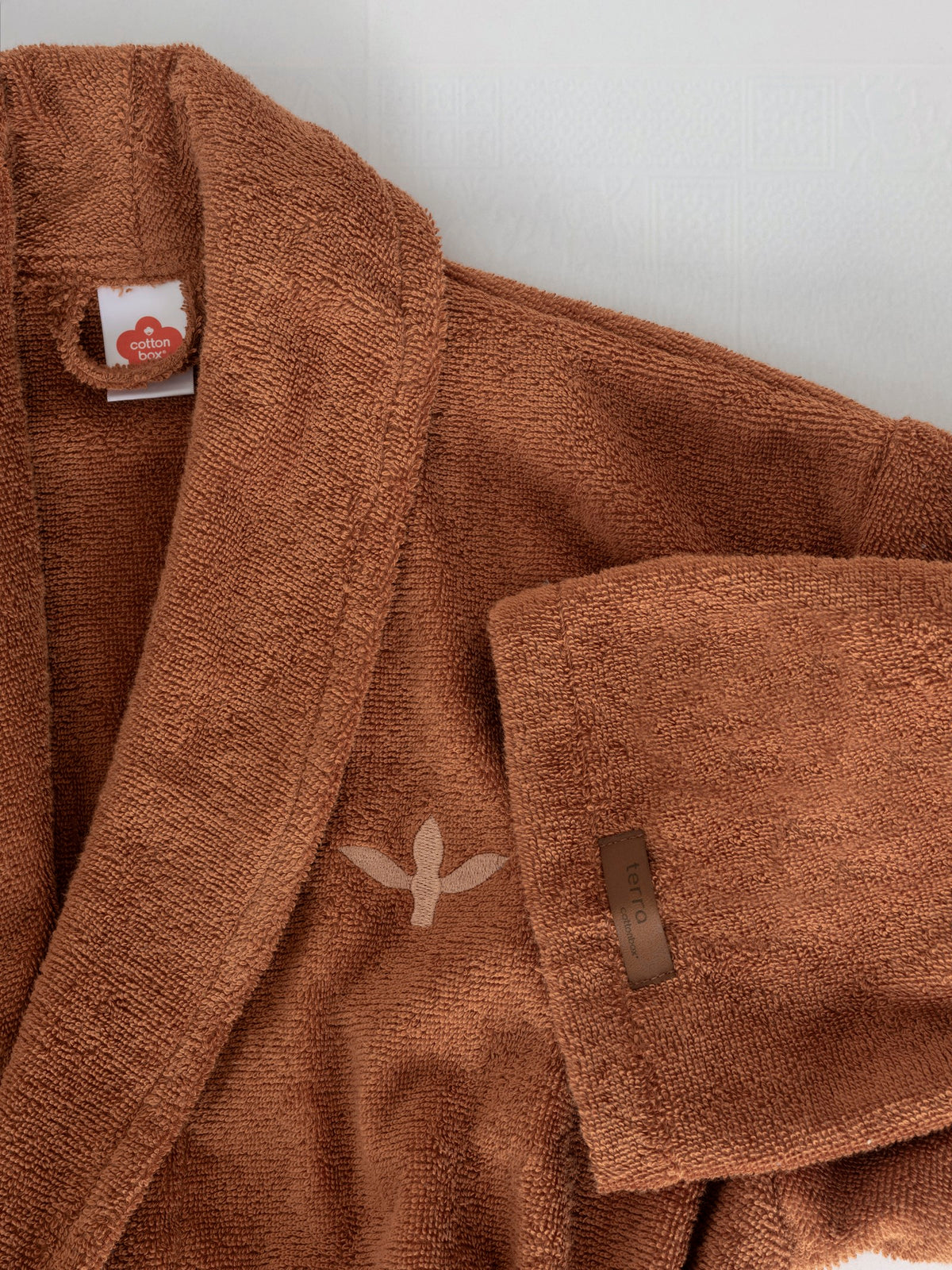 Cotton Box Wellness Bathrobe Terra Toprak S/M