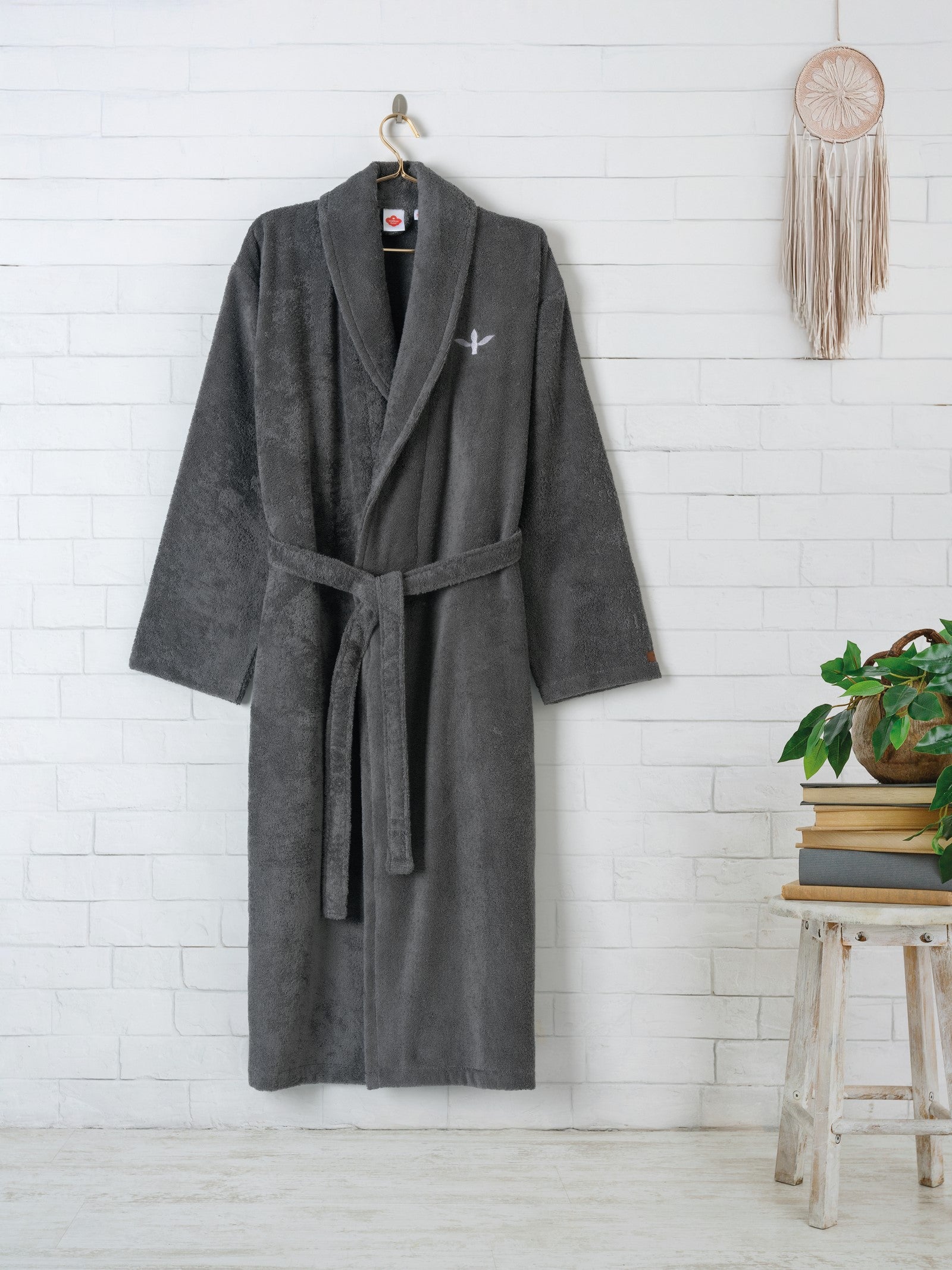 Cotton Box Wellness Bornoz Zen Antrasit L/XL