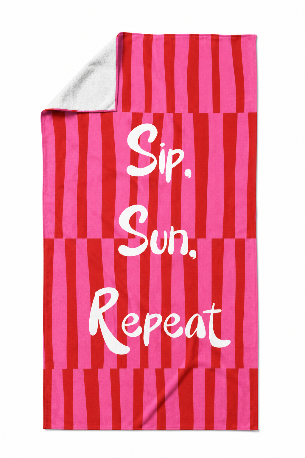 Cozy Home Heatwave Plaj Havlusu First Sip Pembe 90x150