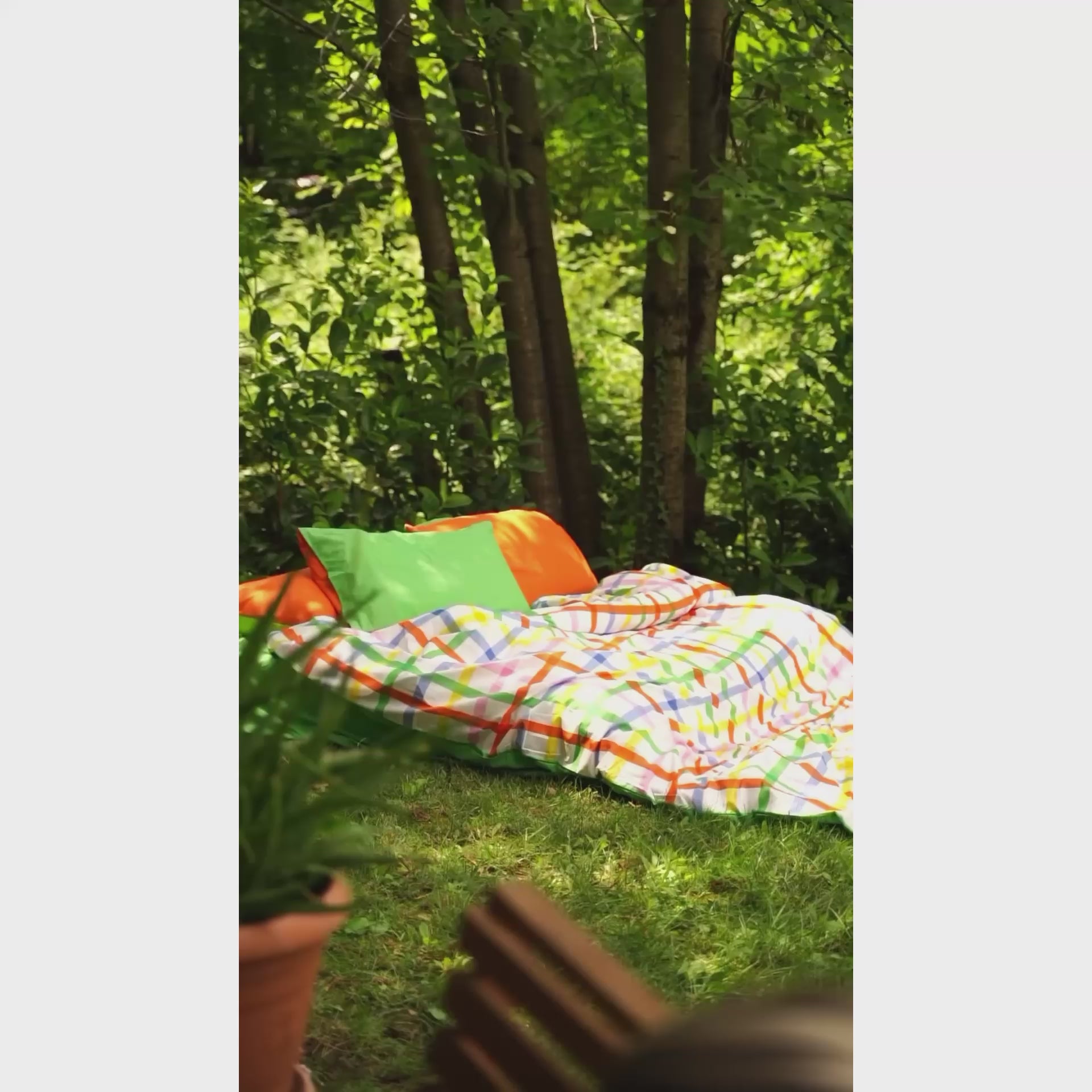 Cozy Home Popping Colors Çift Kişilik Lastikli Çarşaflı Nevresim Takımı Hype Yeşil